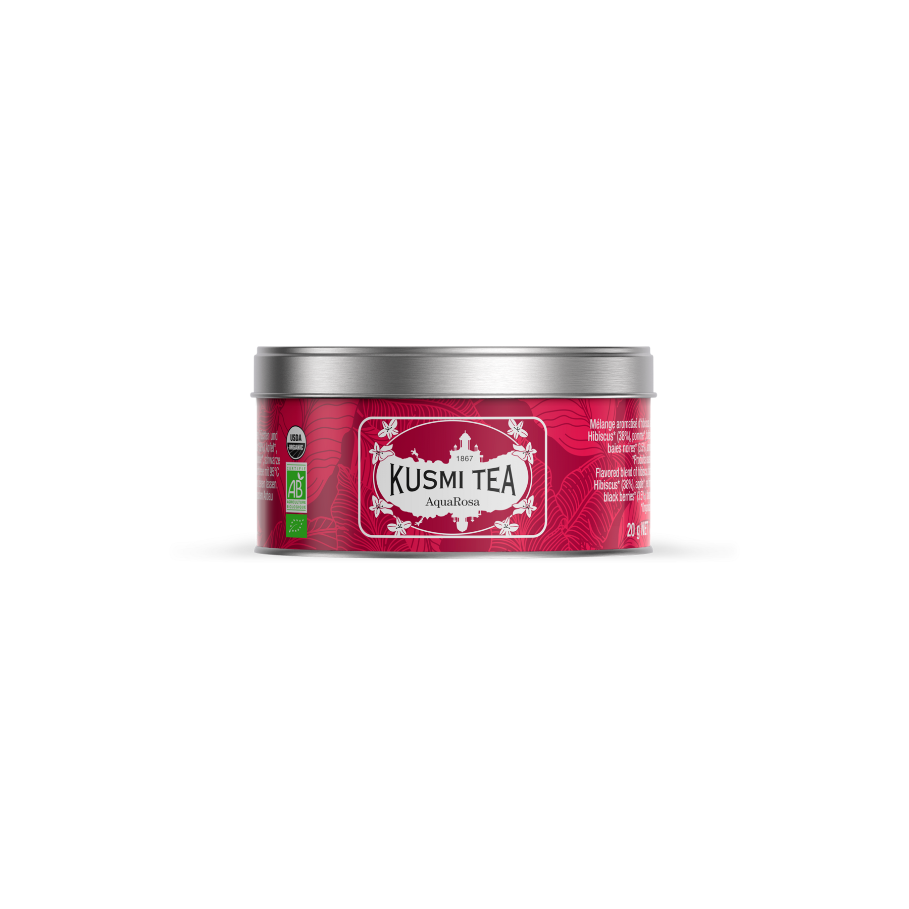 kusmi-tea-aquarosa-infuso-di-frutta-bio-ibisco-e-frutti-rossi-senza-teina image 5