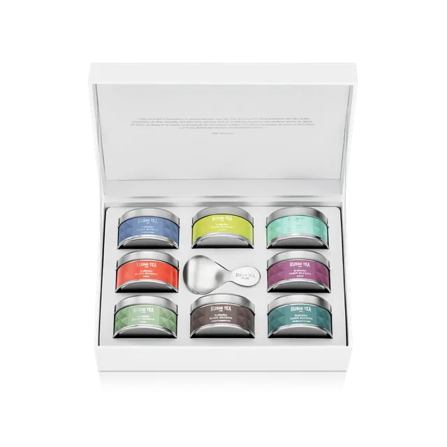 kusmi-tea-x-alain-ducasse-bio-cofanetto-8-t-verdi-neri-e-oolong image 1