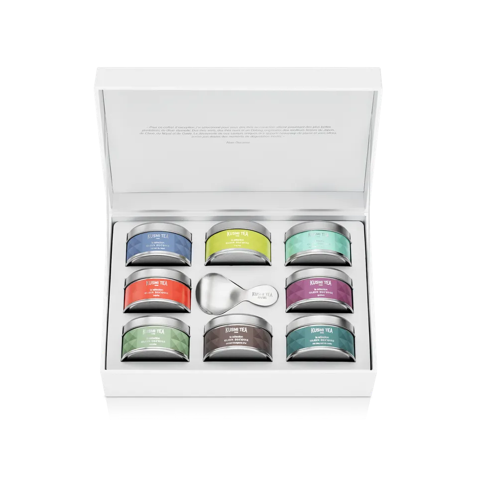 kusmi-tea-x-alain-ducasse-bio-cofanetto-8-t-verdi-neri-e-oolong image 1
