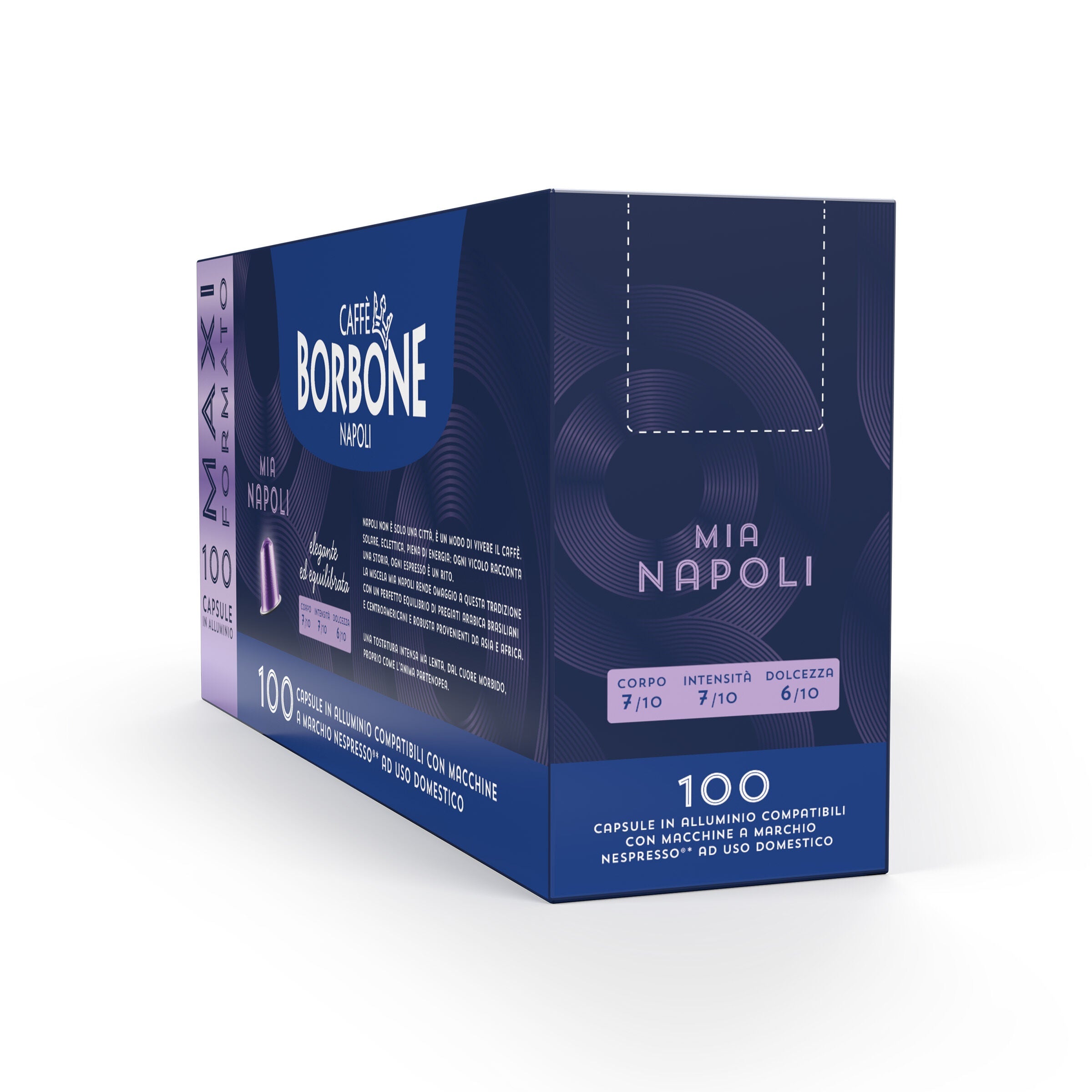 caff-borbone-mia-napoli-oro-100-capsule-alluminio-compatibili-nespresso image 3