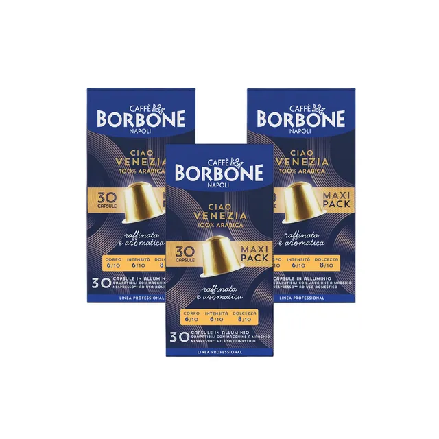 caff-borbone-ciao-venezia-in-alluminio-capsule-compatibili-nespresso image 1