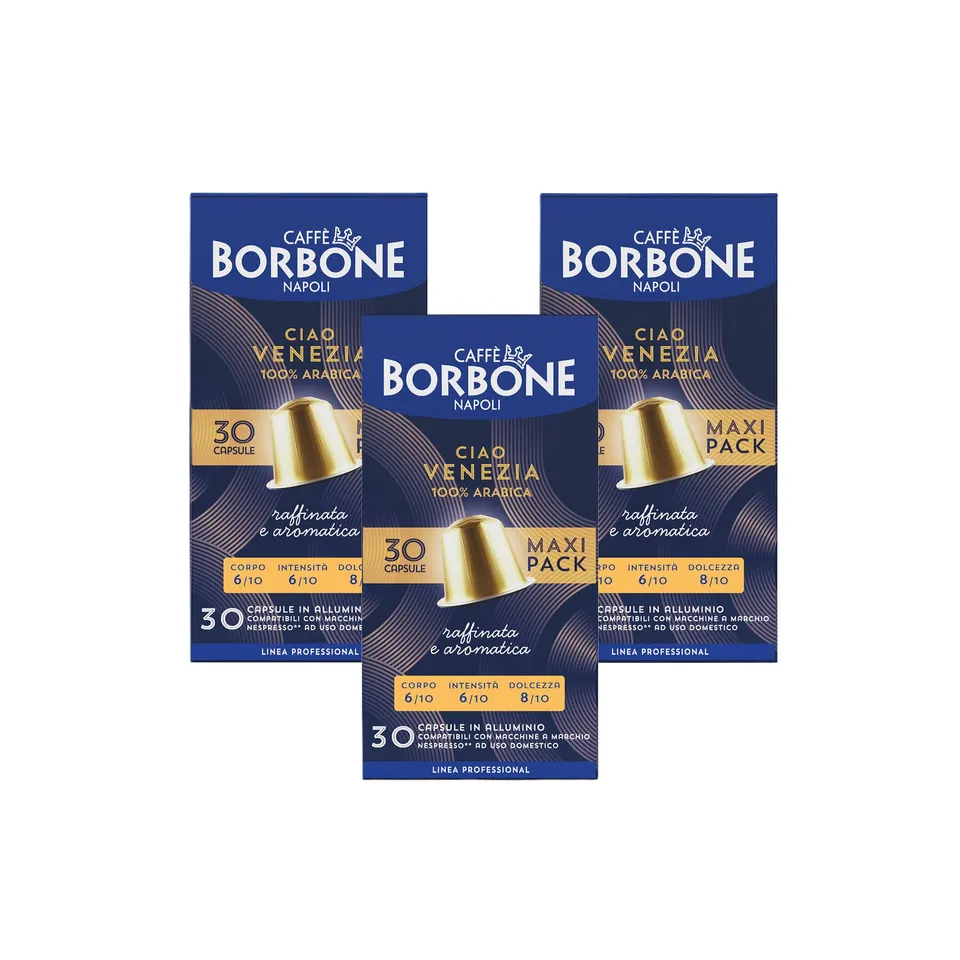 caff-borbone-ciao-venezia-in-alluminio-capsule-compatibili-nespresso image 1