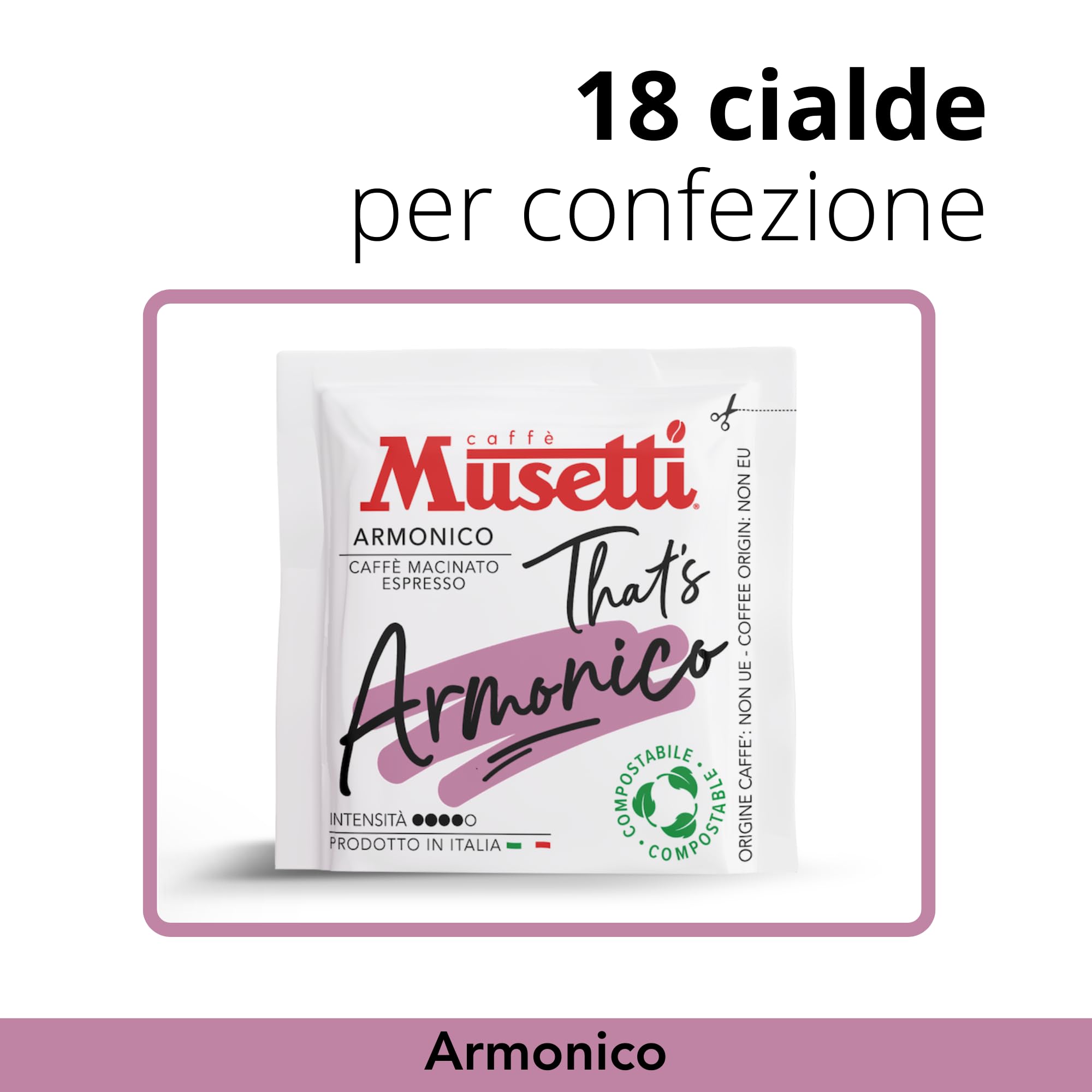 caff-musetti-armonico-18-cialde-ese-intensit-4-5-cacao-e-nocciola image 6