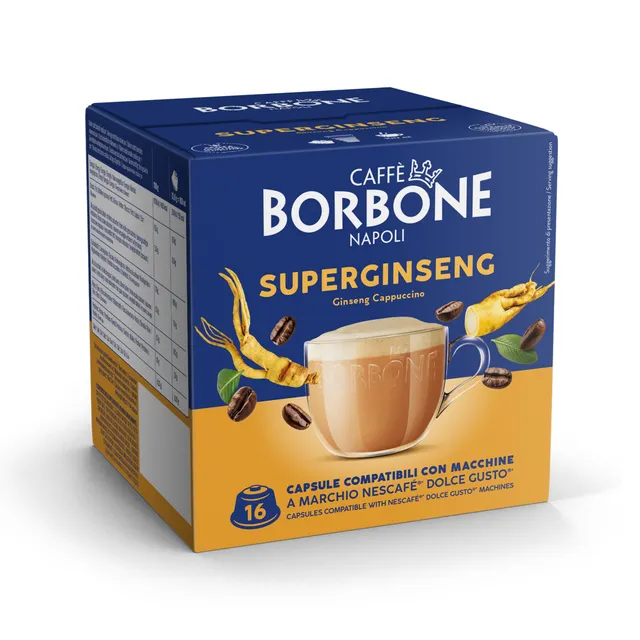caff-borbone-superginseng-capsule-solubili-compatibili-dolce-gusto image 1