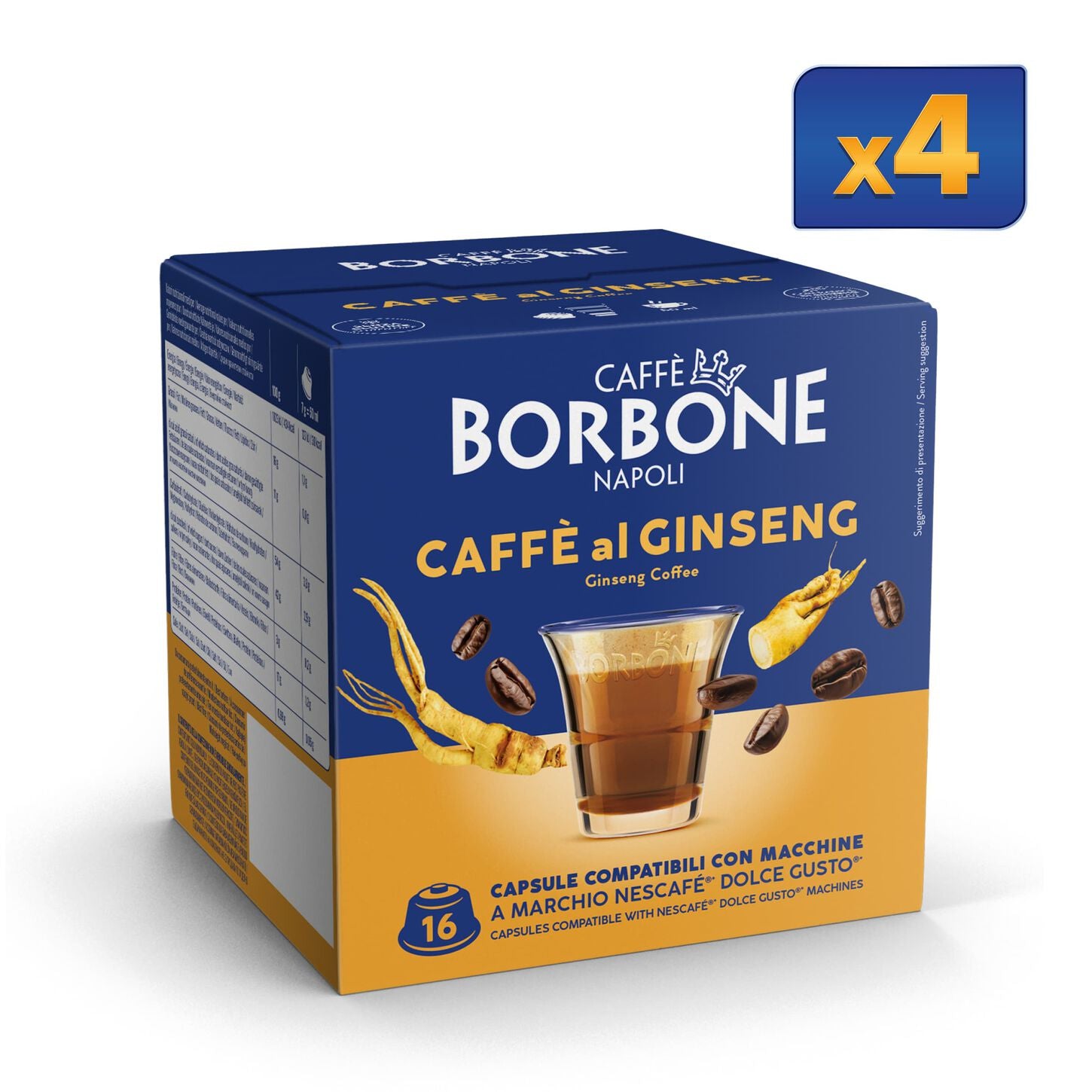 caff-borbone-caff-al-ginseng-64-capsule-compatibili-dolce-gusto image 1