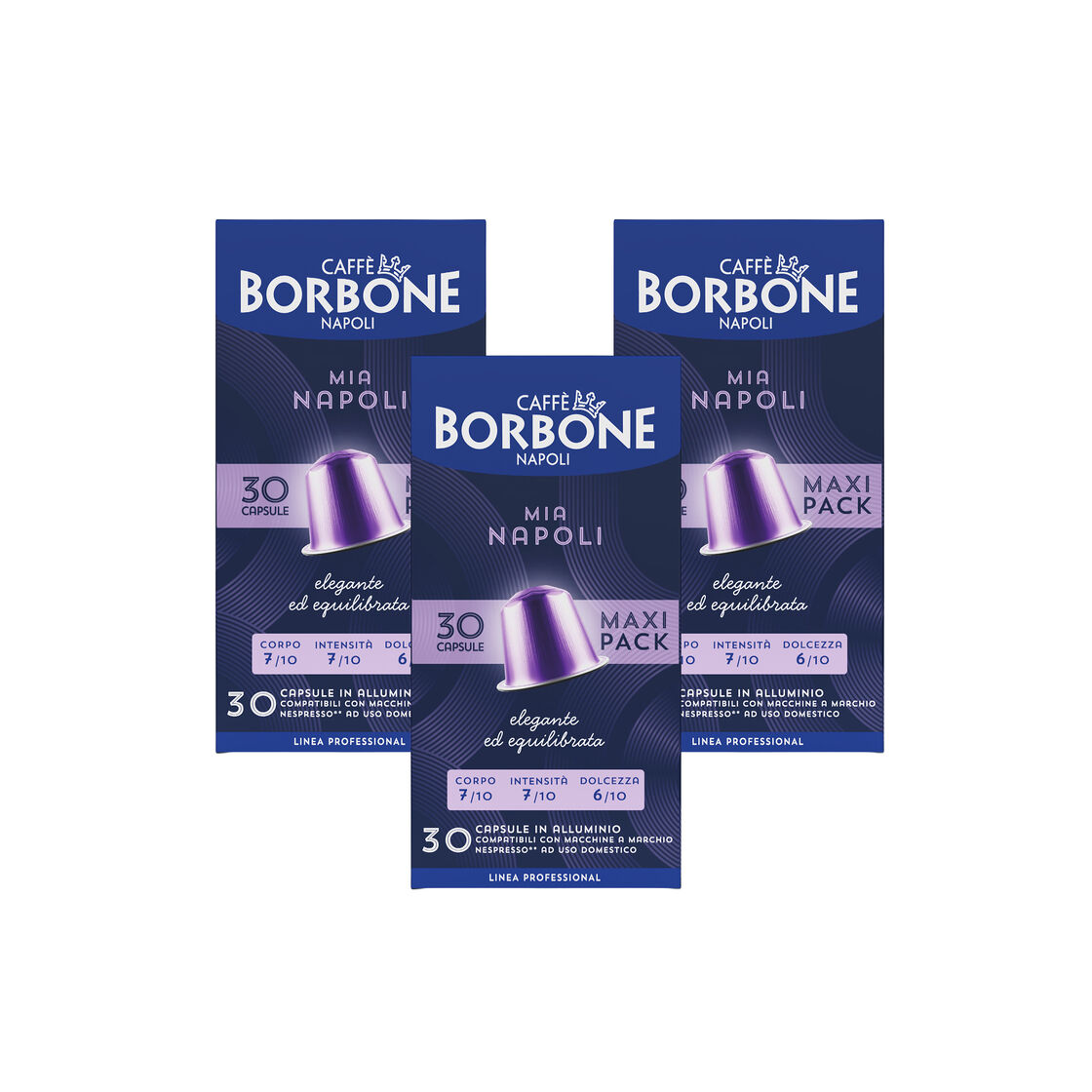 caff-borbone-mia-napoli-miscela-oro-capsule-alluminio-compatibili-nespresso image 1