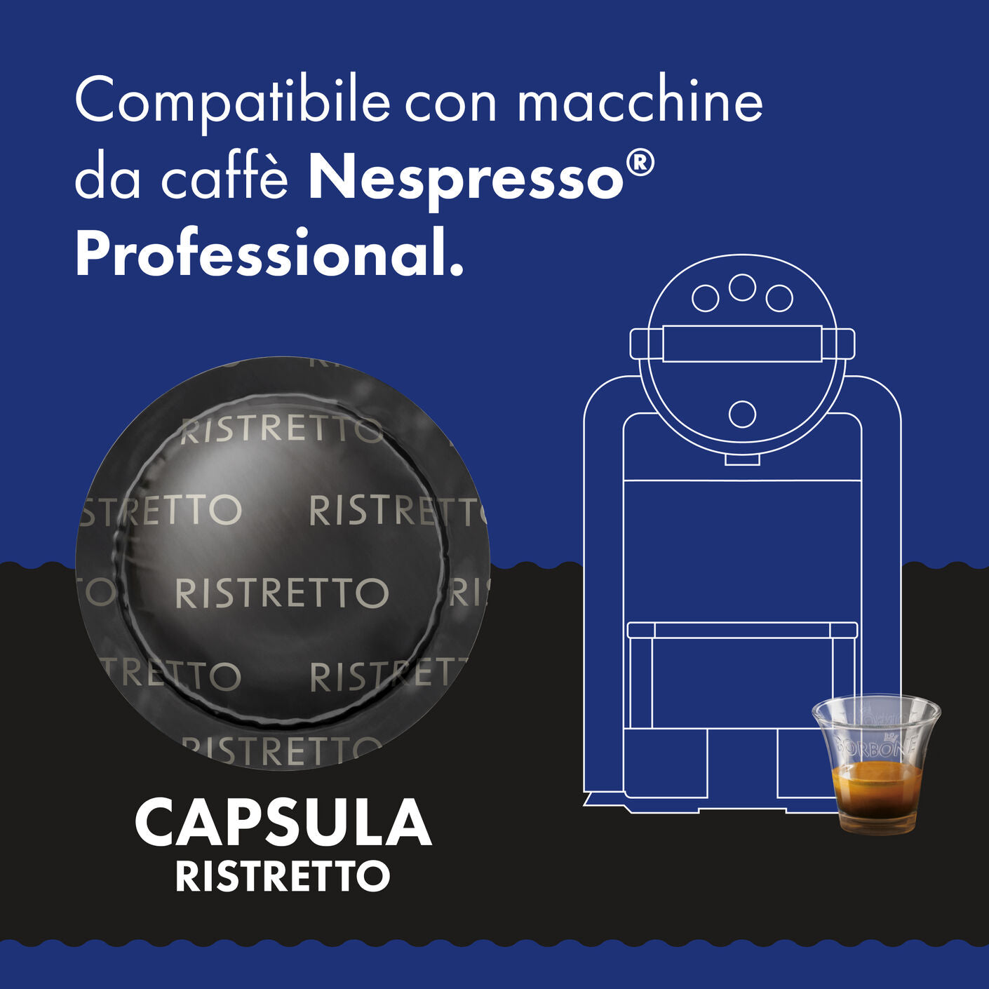 caff-borbone-capsule-compatibili-nespresso-professional-ristretto-intensit-9-10 image 4