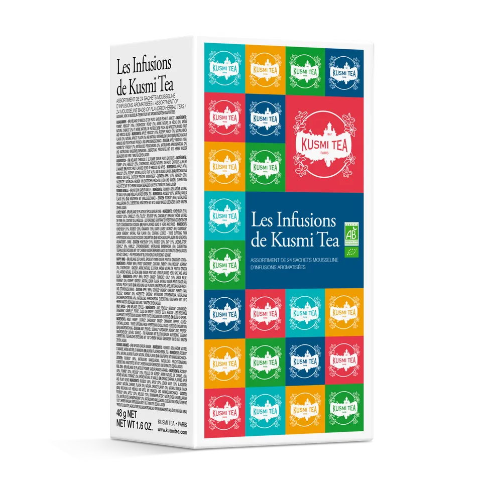kusmi-tea-cofanetto-les-infusions-bio-8-ricette-in-bustine image 1