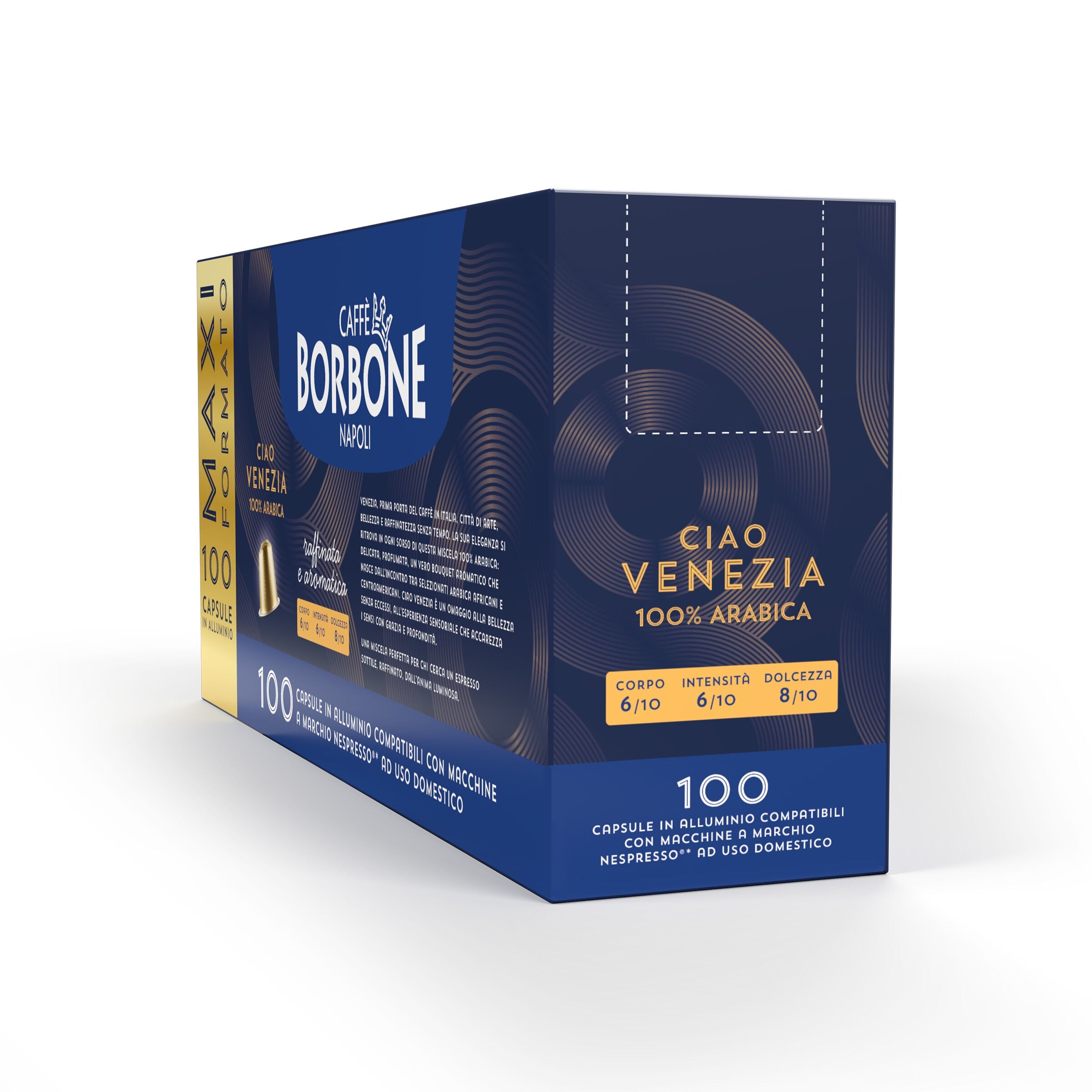 caff-borbone-ciao-venezia-100-capsule-alluminio-compatibili-nespresso image 3