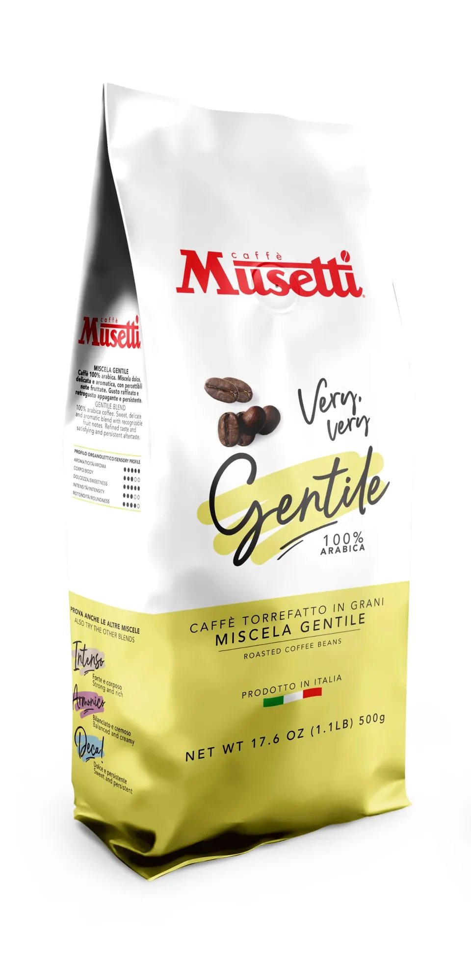 caff-musetti-gentile-caff-in-grani-100-arabica-500-g-intensit-3-5 image 1