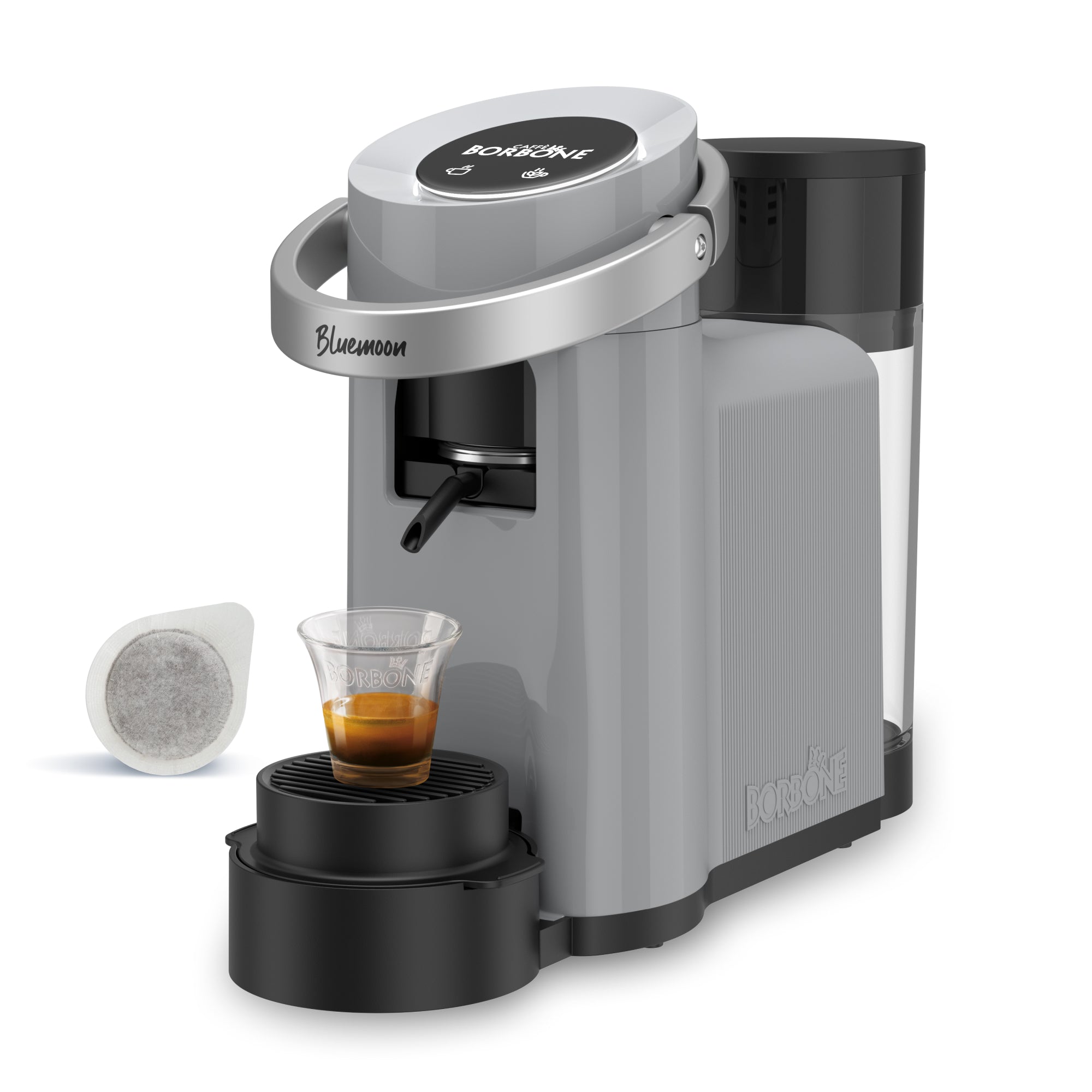 caff-borbone-bluemoon-grigia-macchina-per-cialde-caff-e-bevande image 1
