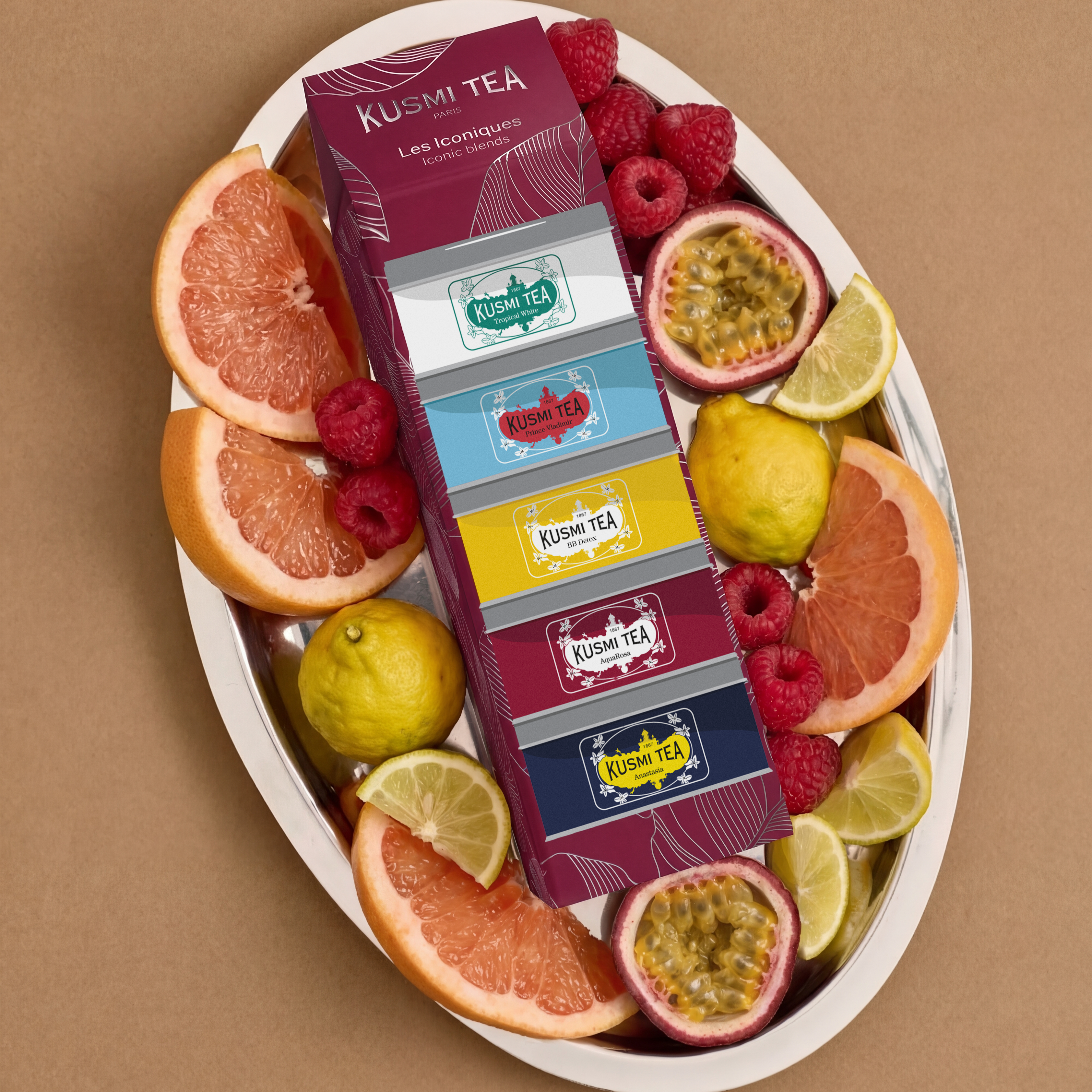 kusmi-tea-cofanetto-iconico-bio-5-t-e-infusi-in-miniatura-sfusi image 3