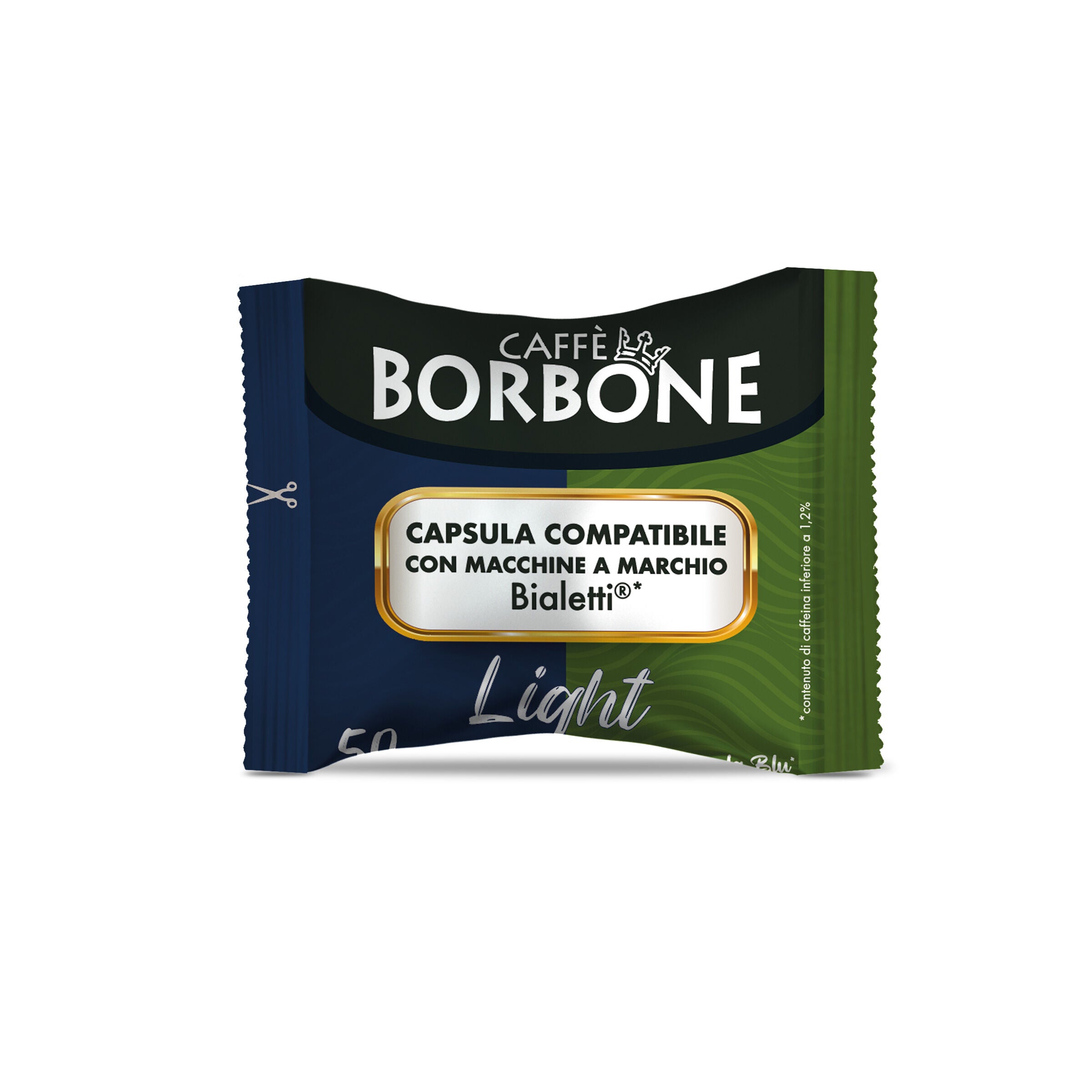 caff-borbone-miscela-light-50-blu-50-dek-capsule-compatibili-bialetti image 2