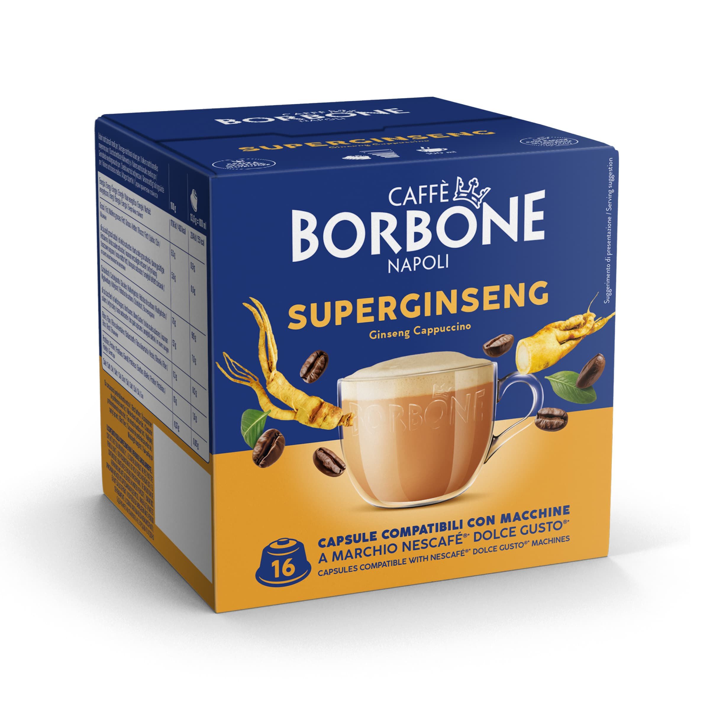 caff-borbone-superginseng-capsule-solubili-compatibili-dolce-gusto image 1