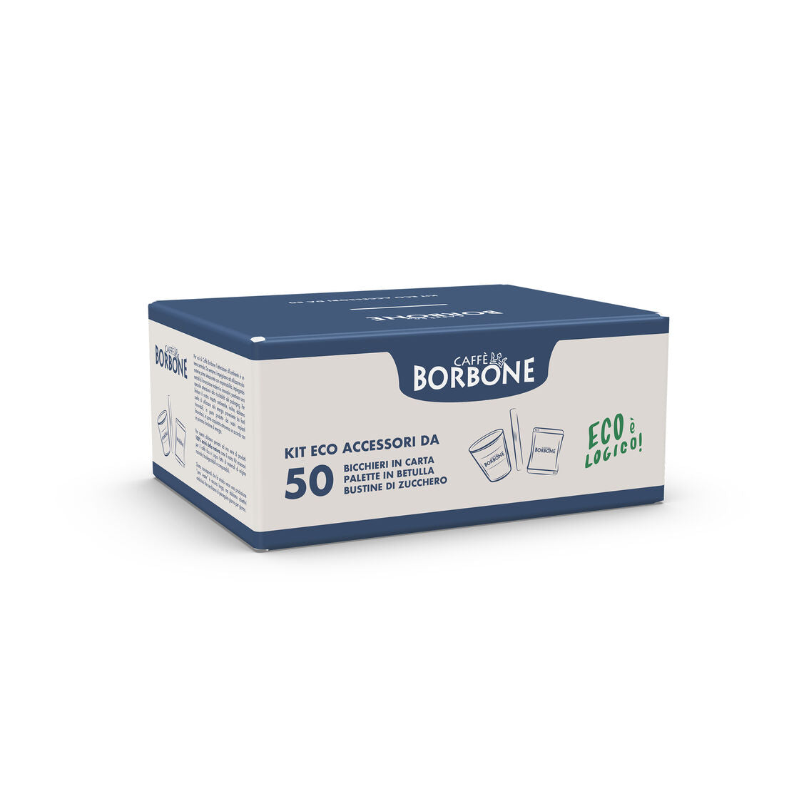 caff-borbone-kit-ecologico-da-50-pezzi-bicchieri-carta-palette-betulla-zucchero image 1