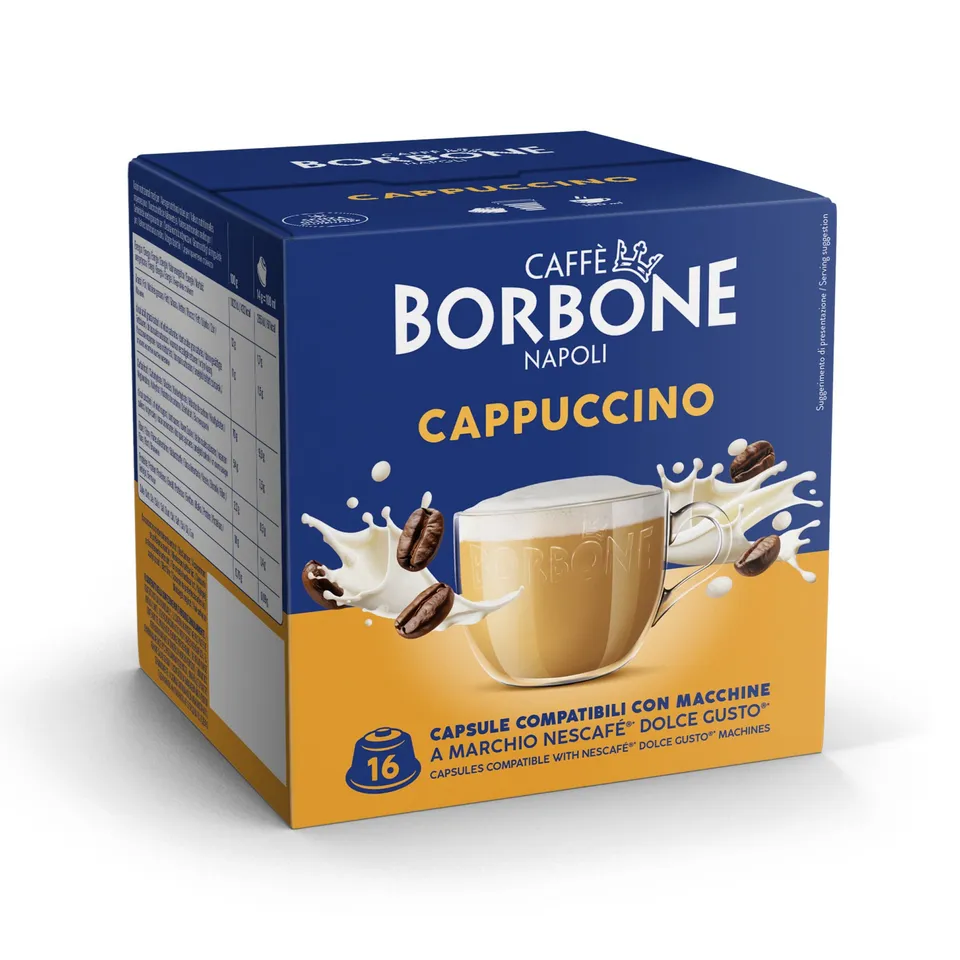 caff-borbone-cappuccino-capsule-compatibili-dolce-gusto-per-bevanda-solubile image 1