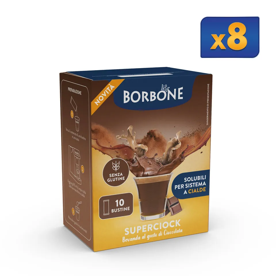 caff-borbone-superciock-stick-solubili-bevanda-al-gusto-cioccolata image 1