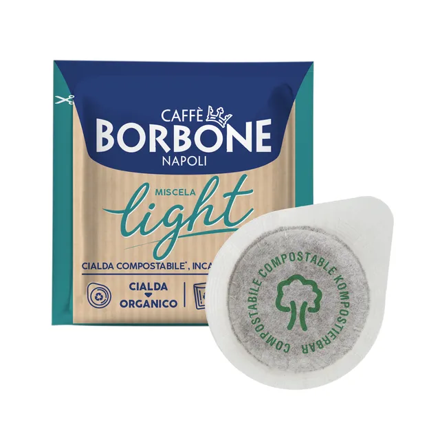 caff-borbone-miscela-light-50-blu-50-dek-50-cialde-ese-44-mm-compostabili image 1