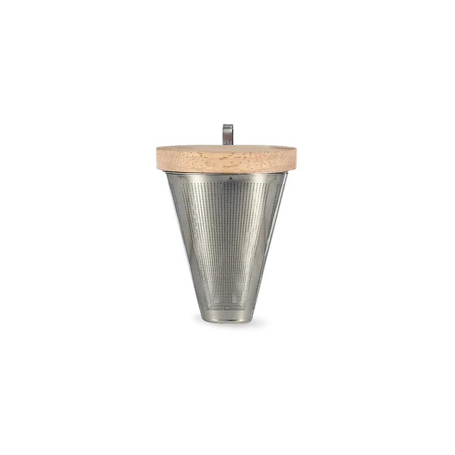 kusmi-tea-sven-infusore-per-t-in-acciaio-inox-con-supporto-in-legno image 1