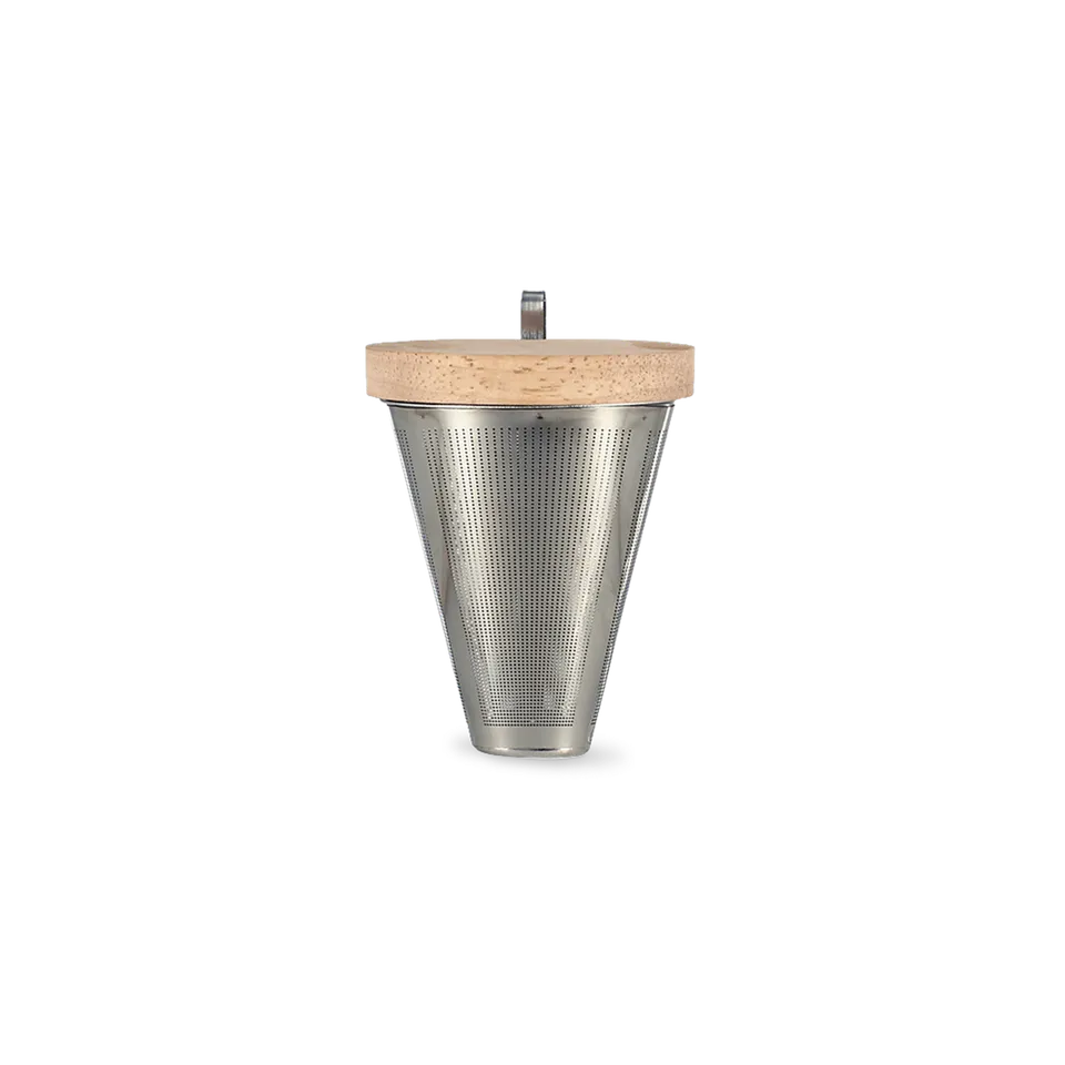 kusmi-tea-sven-infusore-per-t-in-acciaio-inox-con-supporto-in-legno image 1
