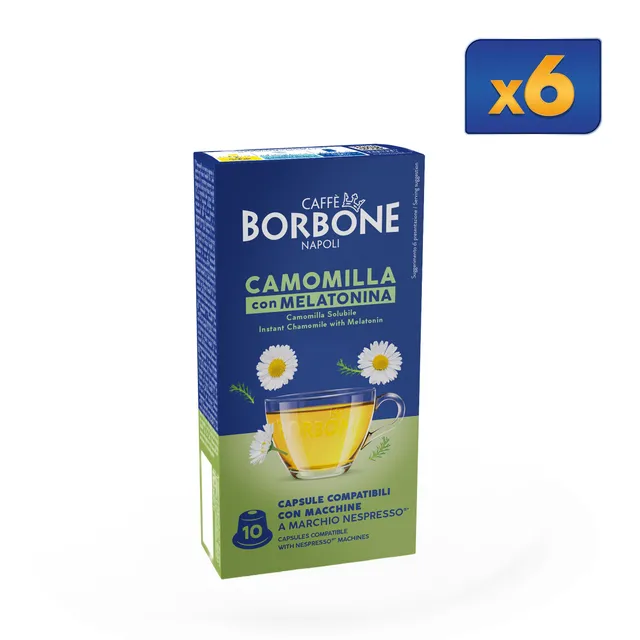 caff-borbone-capsule-compatibili-nespresso-camomilla-e-melatonina-bevanda-solubi image 1