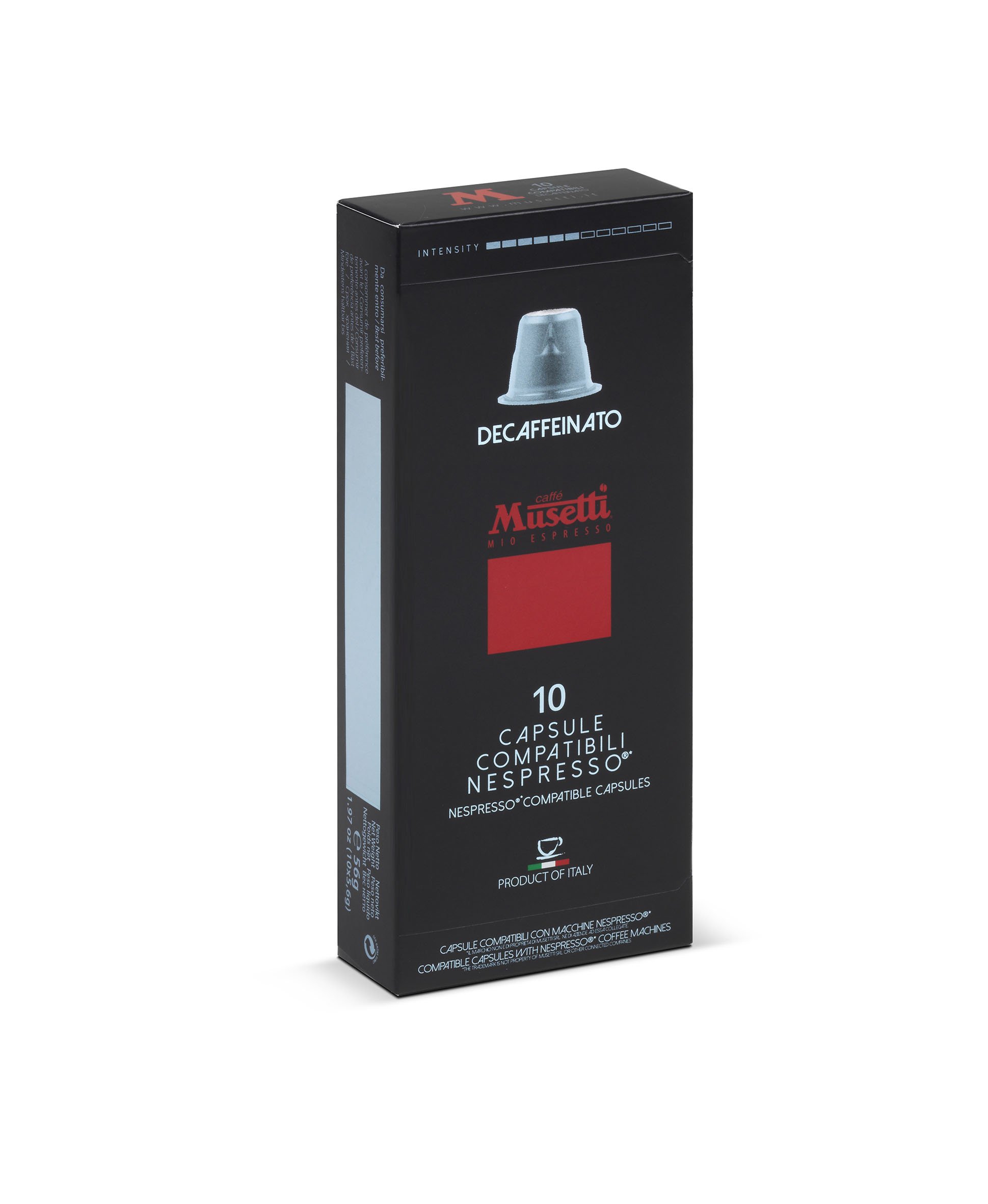 caff-musetti-10-capsule-compatibili-nespresso-decaffeinato-55-arabica image 2