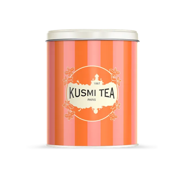 kusmi-tea-scatola-per-t-da-ricaricare-300-g-barattolo-metallo-impilabile image 1