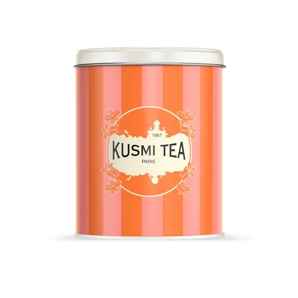 kusmi-tea-scatola-per-t-da-ricaricare-300-g-barattolo-metallo-impilabile image 1
