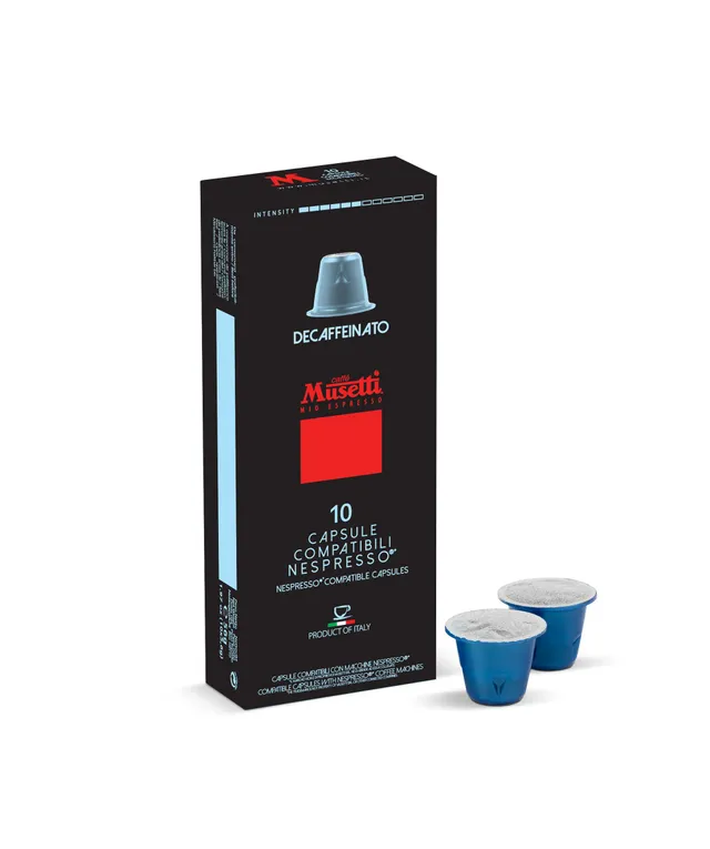 caff-musetti-10-capsule-compatibili-nespresso-decaffeinato-55-arabica image 1