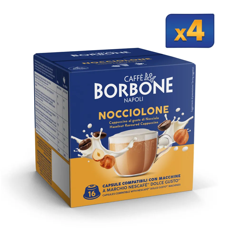 caff-borbone-nocciolone-capsule-compatibili-dolce-gusto-per-cappuccino-alla-nocc image 1
