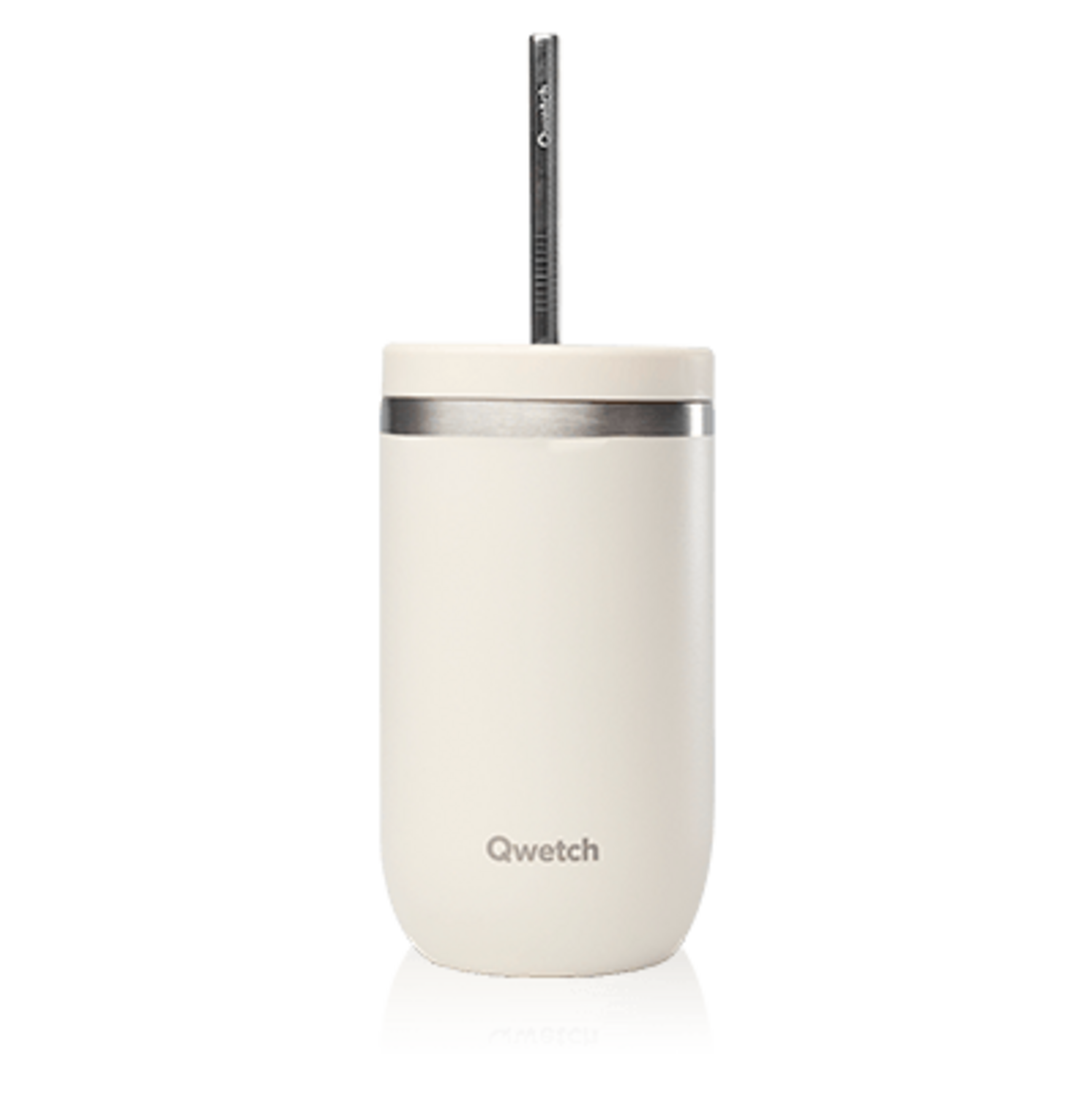 kusmi-tea-tazza-isotermica-fredda-47-cl-sabbia-in-acciaio-riciclato-con-cannucci image 1