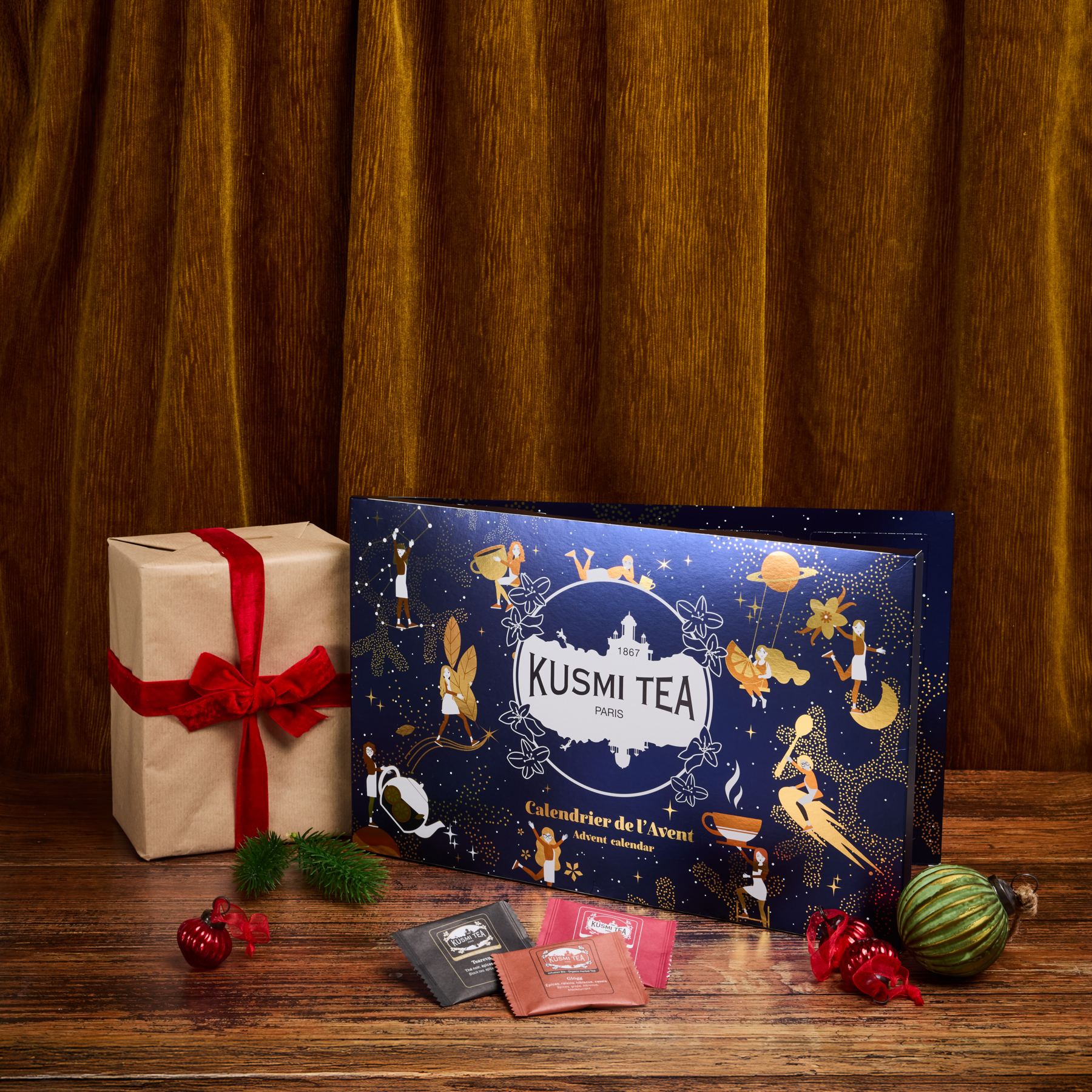 kusmi-tea-calendario-scoperta-24-bustine-cofanetto-t-neri-verdi-bianchi-e-tisane image 2