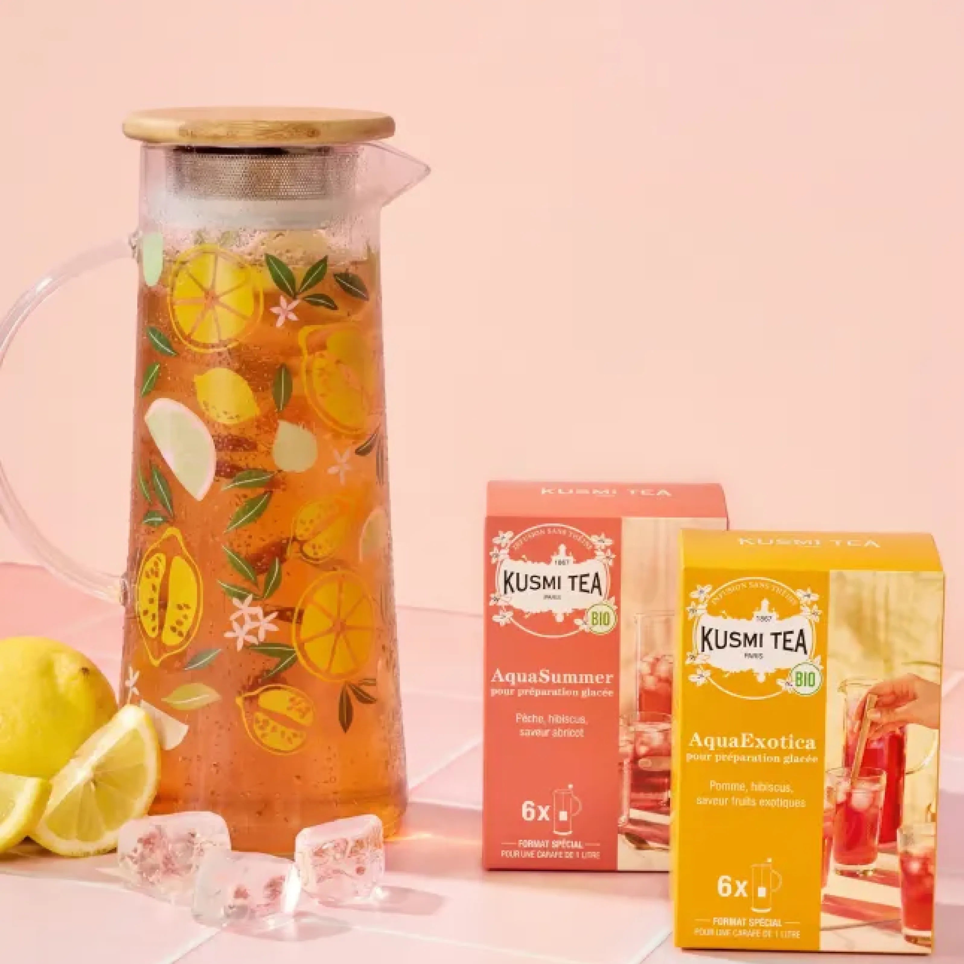 kusmi-tea-set-kit-t-freddo-con-caraffa-in-vetro-1-2-l image 2