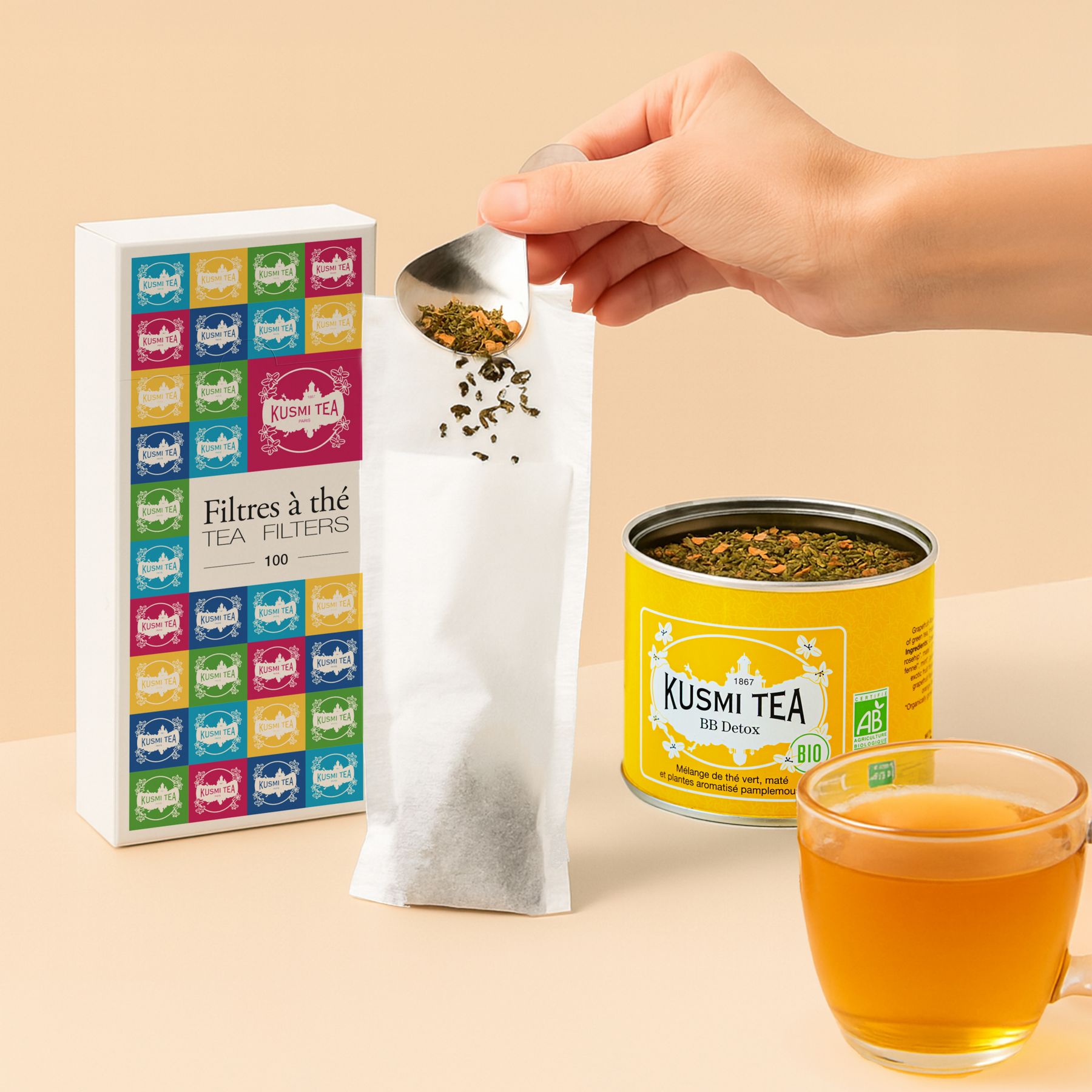 kusmi-tea-100-filtri-per-t-in-carta-biodegradabili image 2