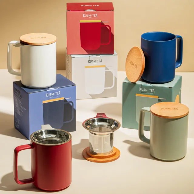 kusmi-tea-tisaniera-porcellana-48cl-con-filtro-e-coperchio-faggio image 1