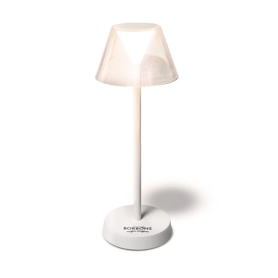 caff-borbone-lampada-diner-bianca-wd537-led-da-tavolo image 1