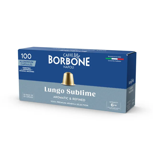 caff-borbone-respresso-lungo-sublime-100-arabica-capsule-alluminio-compatibili-n image 1