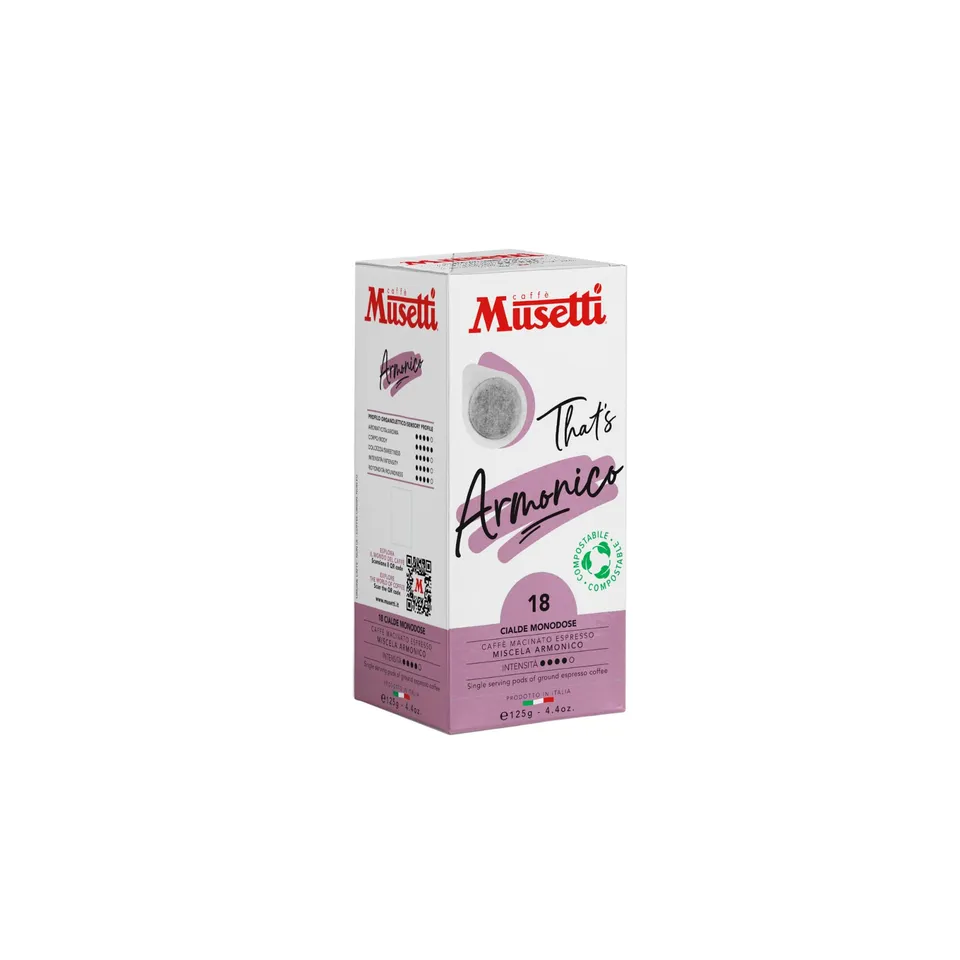 caff-musetti-armonico-18-cialde-ese-intensit-4-5-cacao-e-nocciola image 1