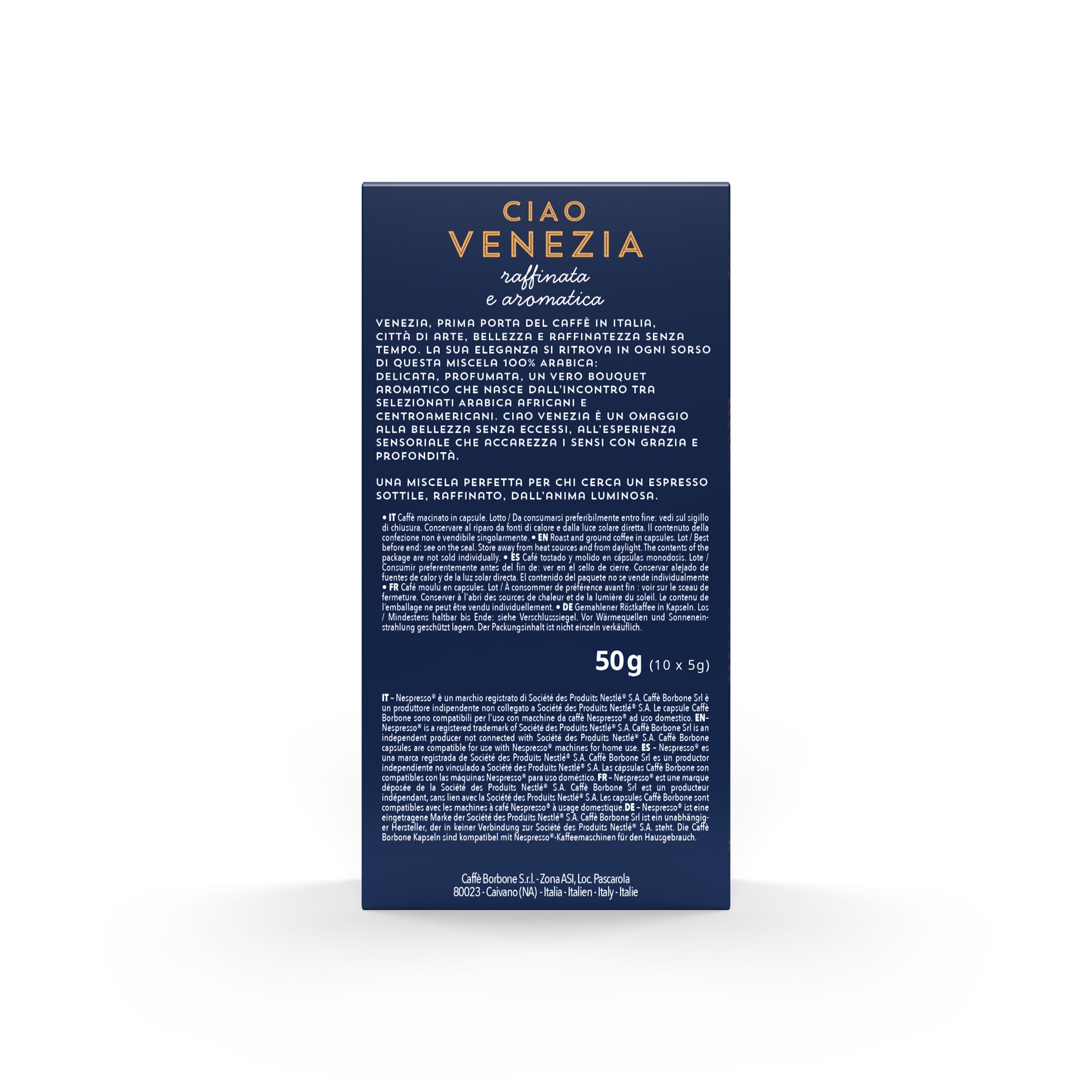 caff-borbone-ciao-venezia-100-capsule-alluminio-compatibili-nespresso image 6