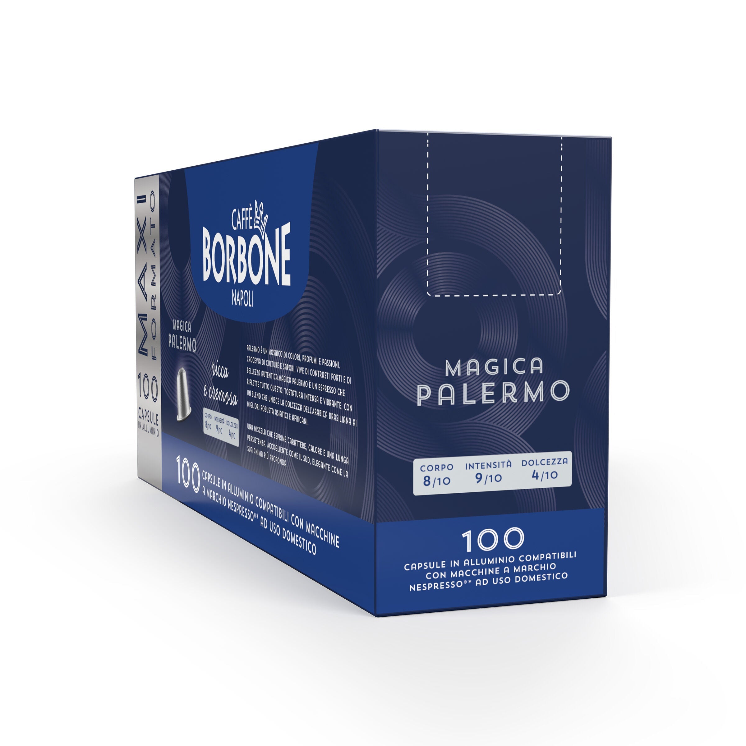 caff-borbone-magica-palermo-100-capsule-alluminio-compatibili-nespresso-miscela- image 3