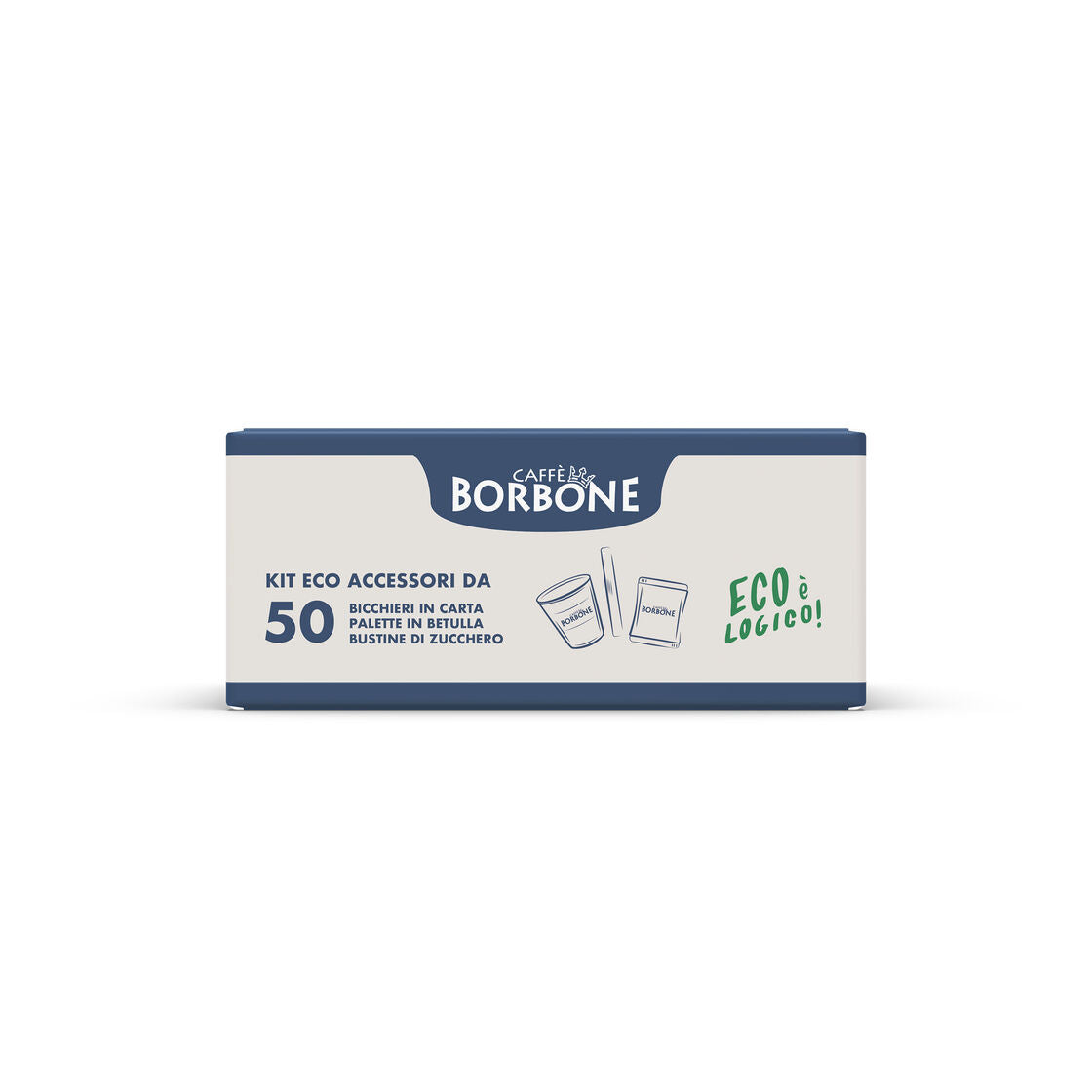 caff-borbone-kit-ecologico-da-50-pezzi-bicchieri-carta-palette-betulla-zucchero image 2