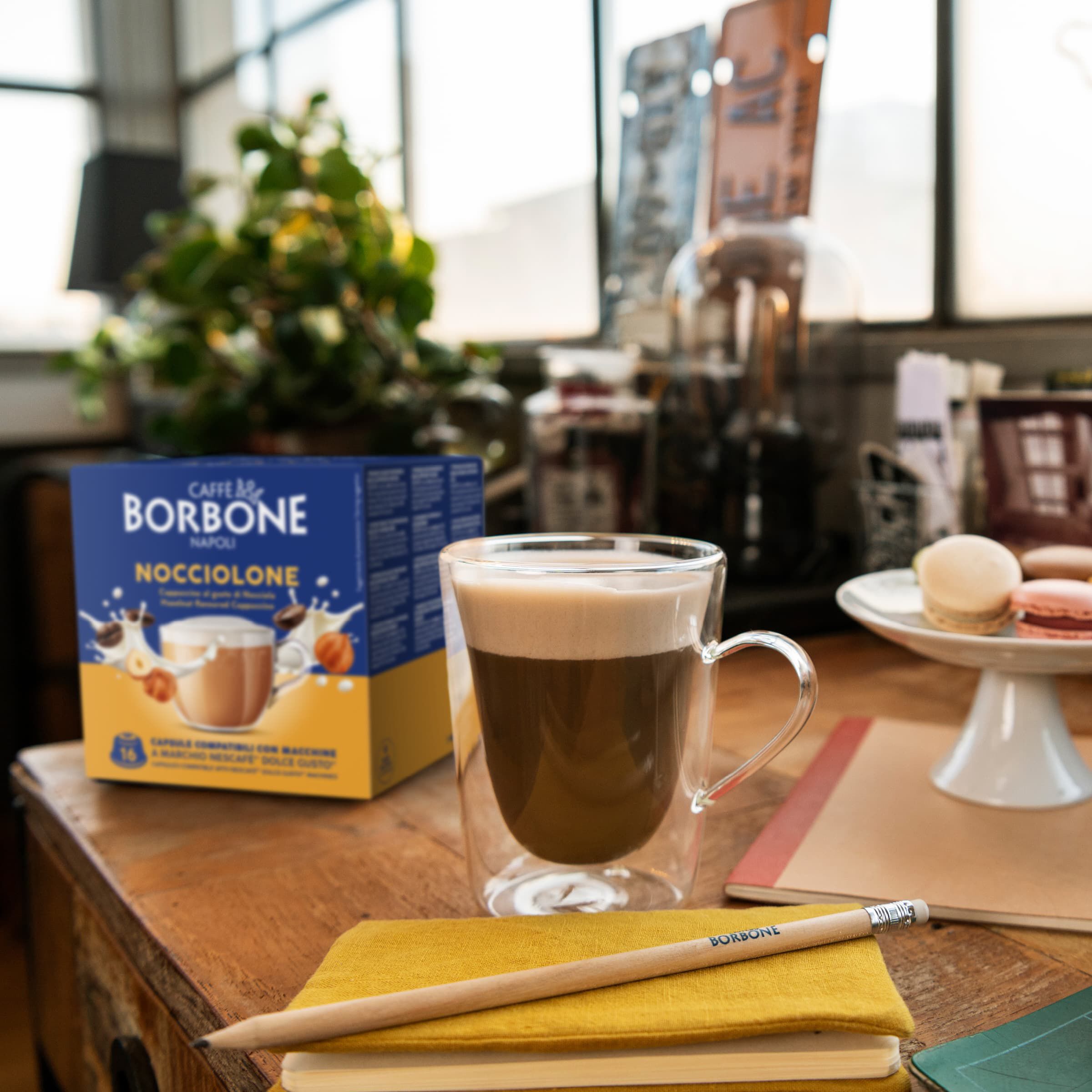 caff-borbone-nocciolone-capsule-compatibili-dolce-gusto-per-cappuccino-alla-nocc image 2