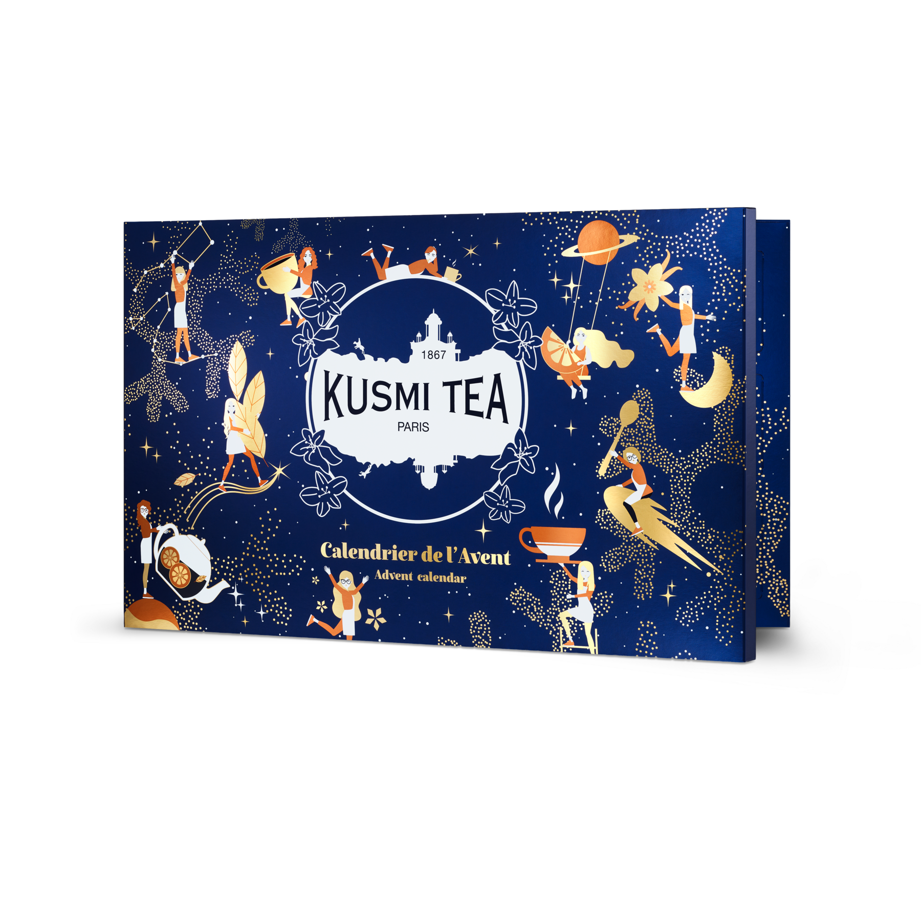 kusmi-tea-calendario-scoperta-24-bustine-cofanetto-t-neri-verdi-bianchi-e-tisane image 1
