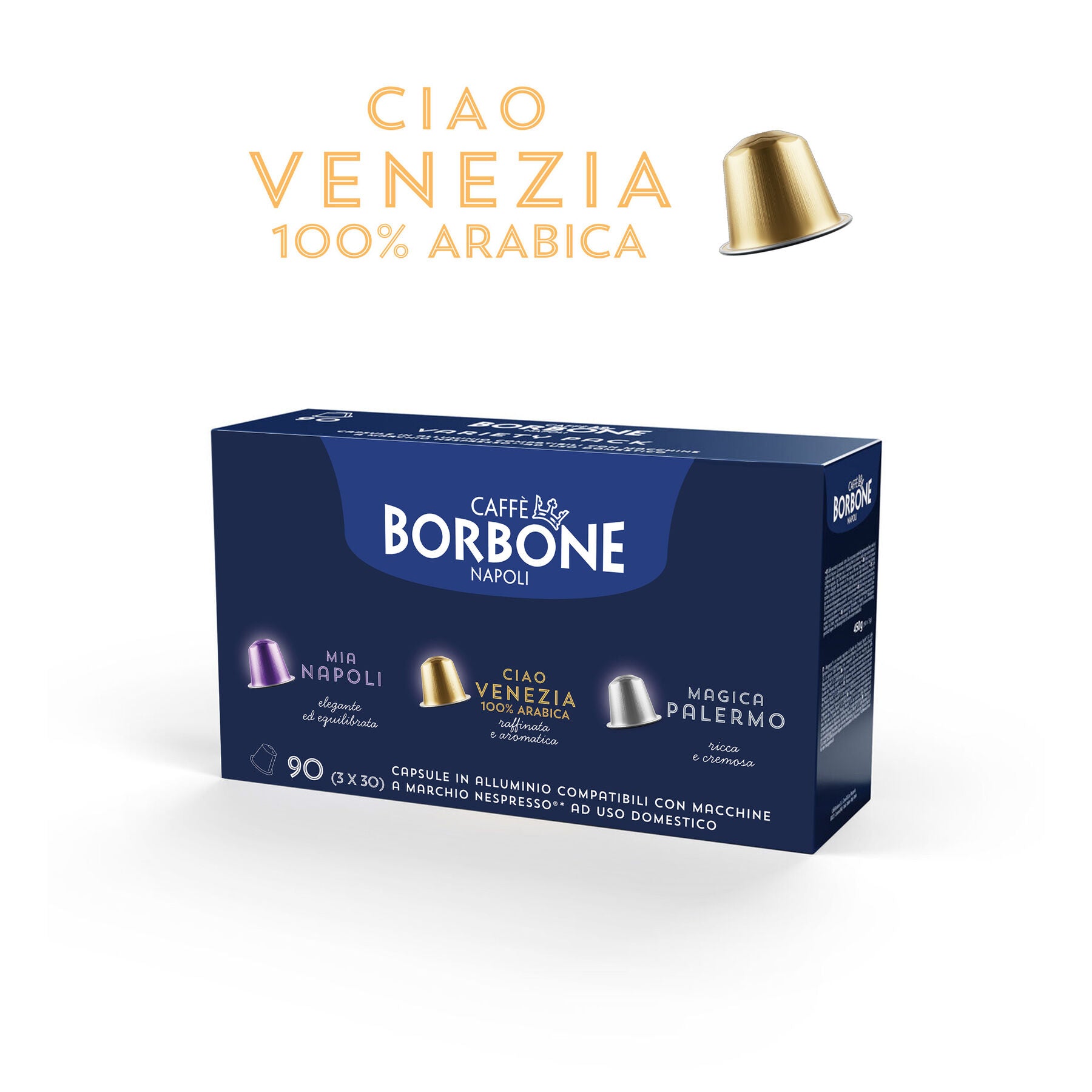 caff-borbone-ciao-venezia-in-alluminio-capsule-compatibili-nespresso image 2
