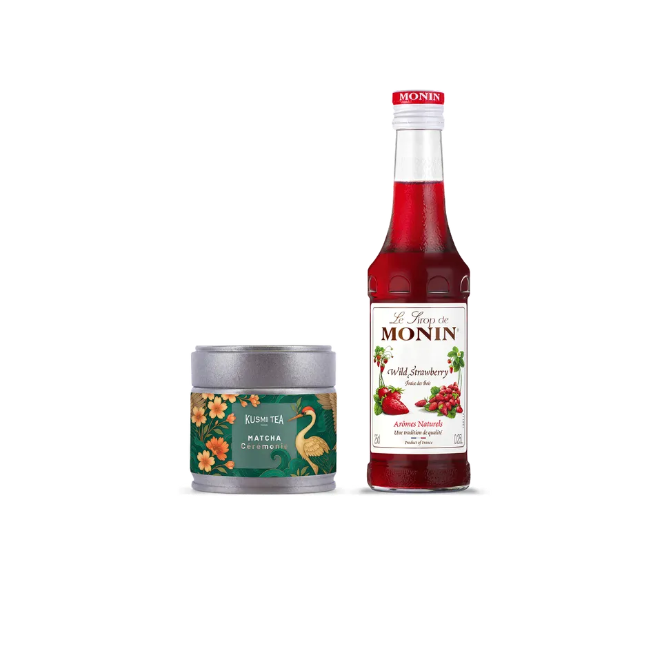 kusmi-tea-kit-matcha-e-sciroppo-monin-matcha-30g-a-scelta image 1