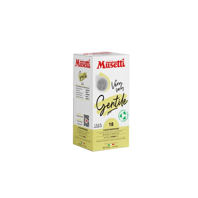 caff-musetti-gentile-100-arabica-18-cialde-ese-intensit-3-5 image 1