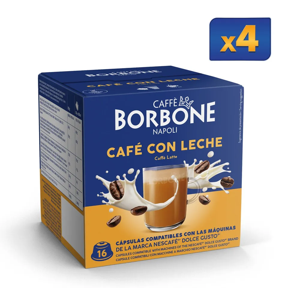 caff-borbone-caf-con-leche-64-capsule-compatibili-dolce-gusto image 1