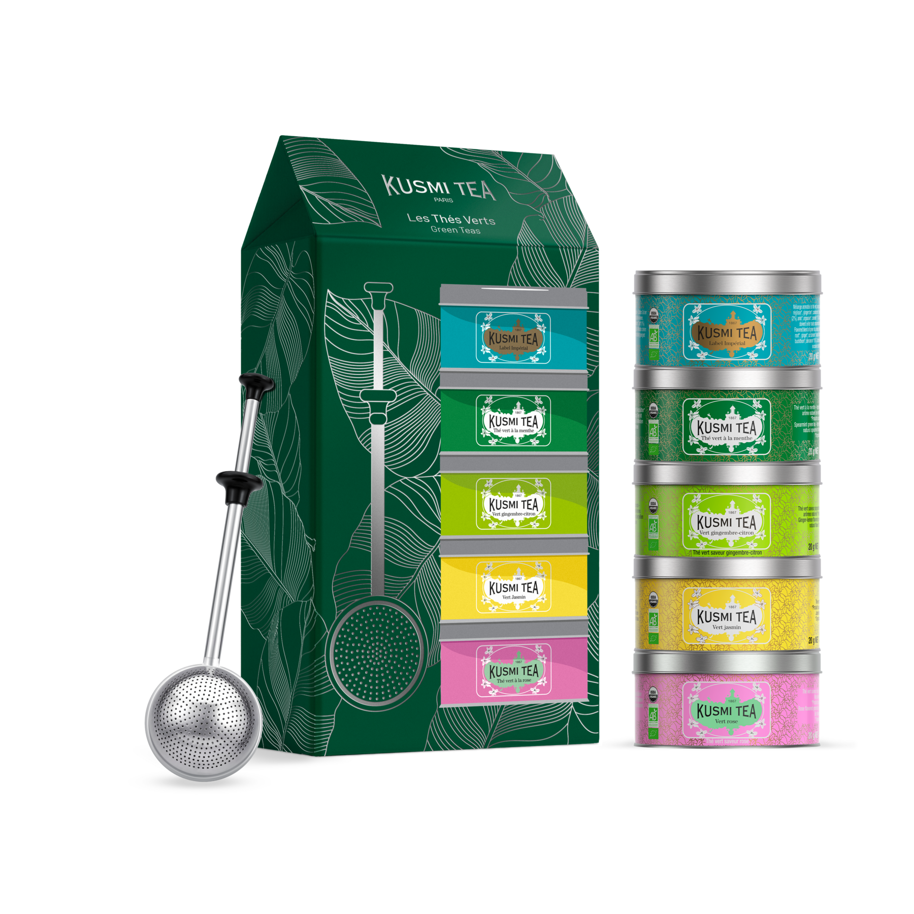 kusmi-tea-cofanetto-t-verdi-bio-con-infusore-5-miniature image 1