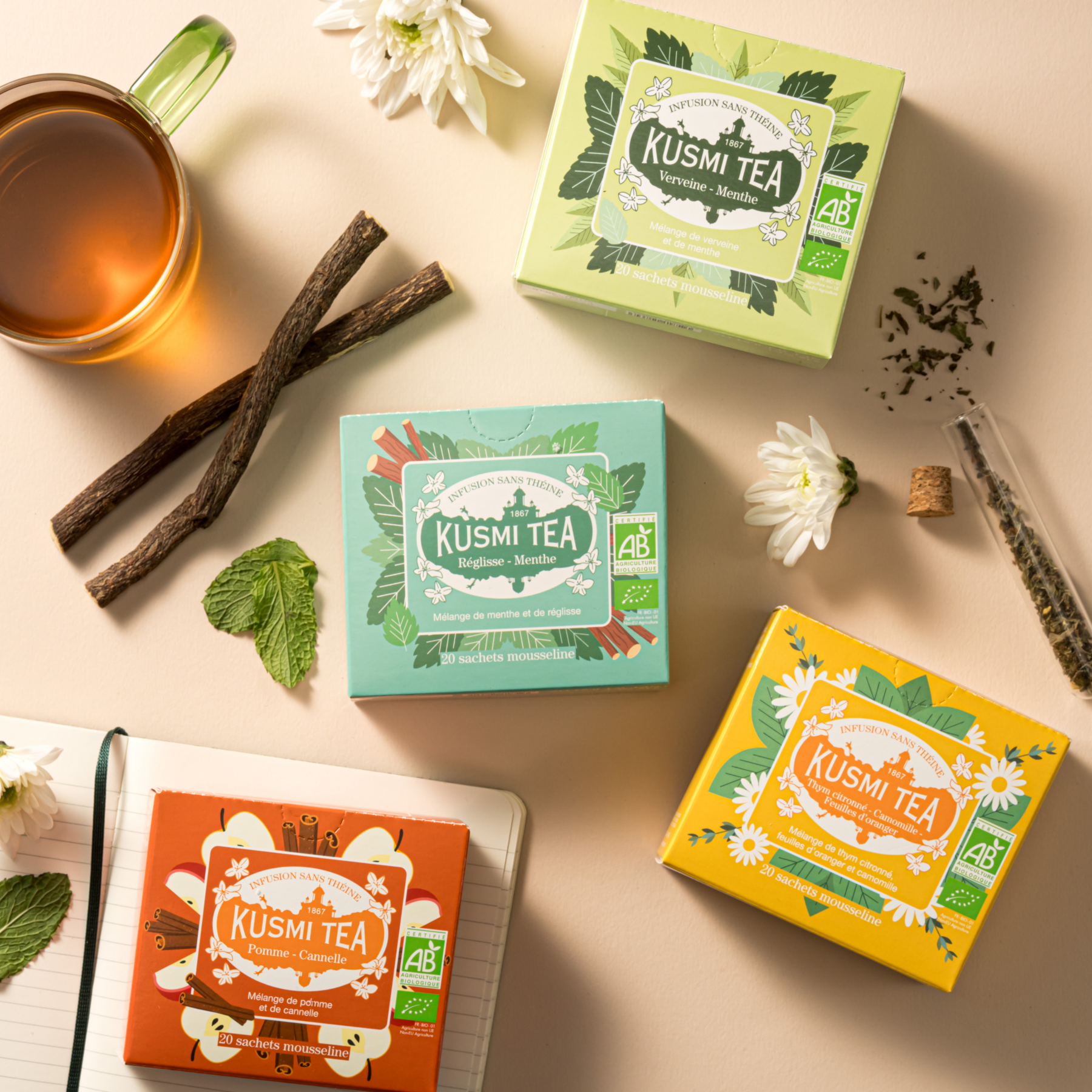 kusmi-tea-lemon-verbena-menta-infuso-biologico-verbena-e-menta image 2