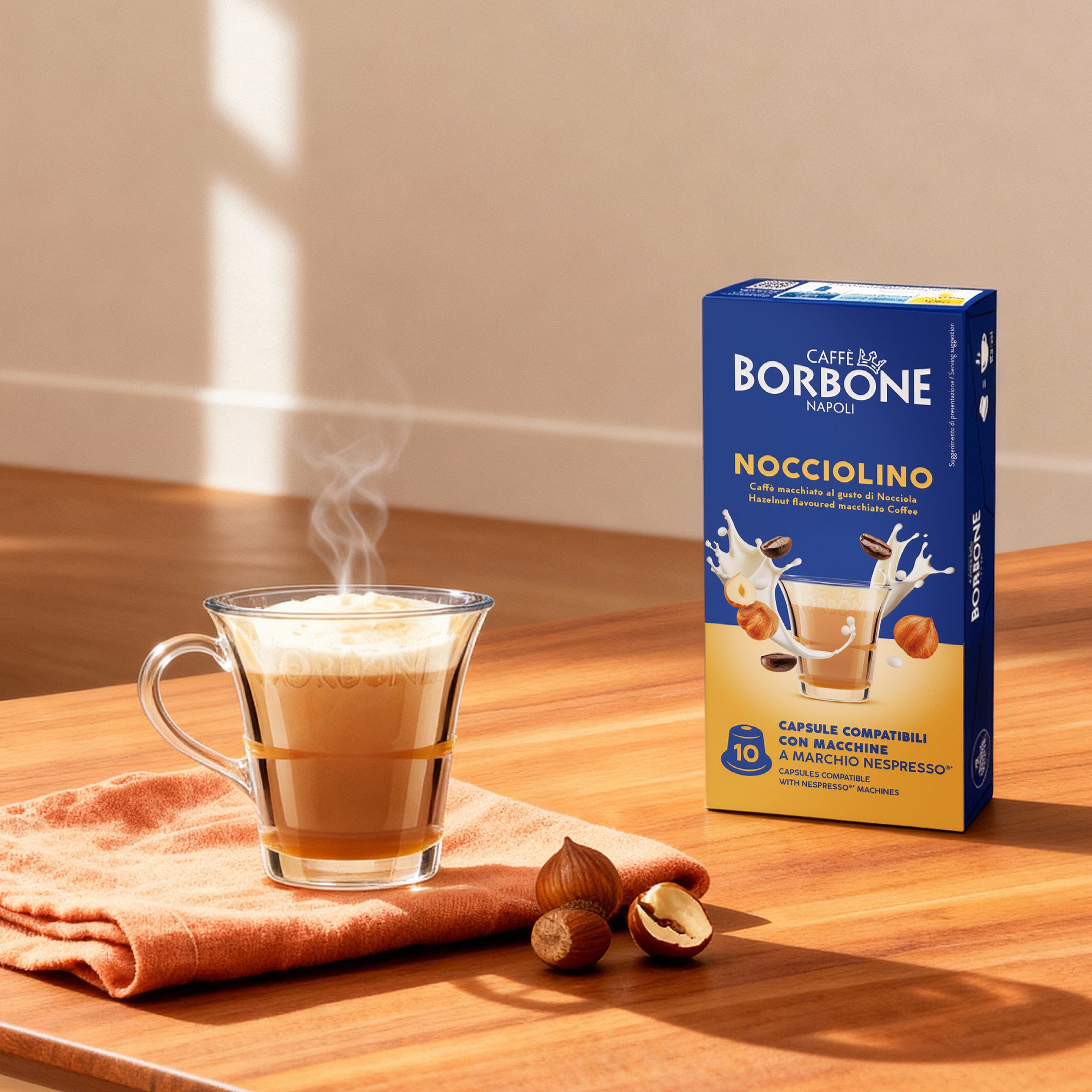 caff-borbone-nocciolino-capsule-compatibili-nespresso-per-cappuccino-alla-noccio image 3